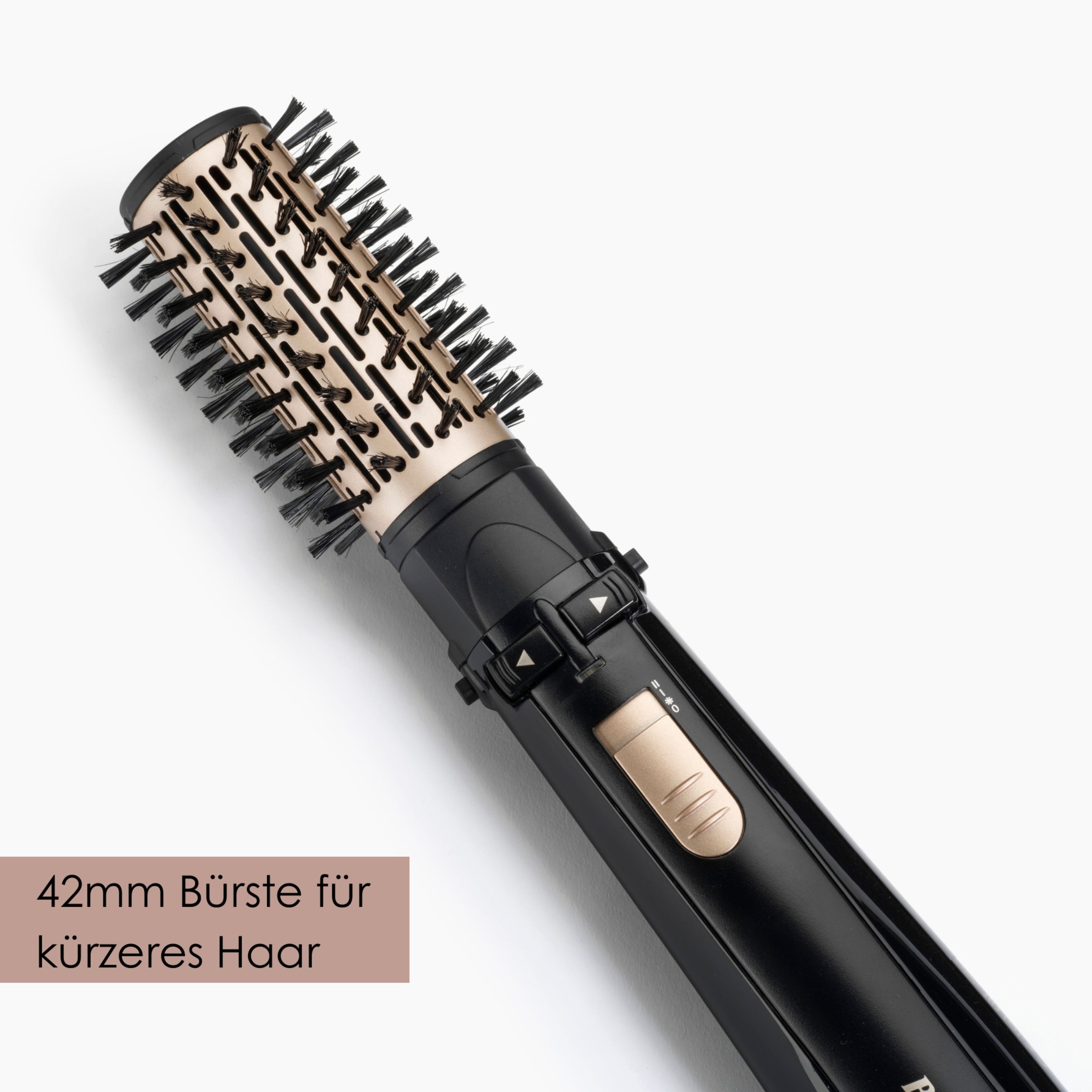 BaByliss Warmluftbürste »BaByliss Big Hair 1000 Warmluftbürste rotierend, AS962E« 2 Aufsätze Rotierender Rundbürstenföhn mit Ionen, 2 Aufsätze für Volumen, 1000 W