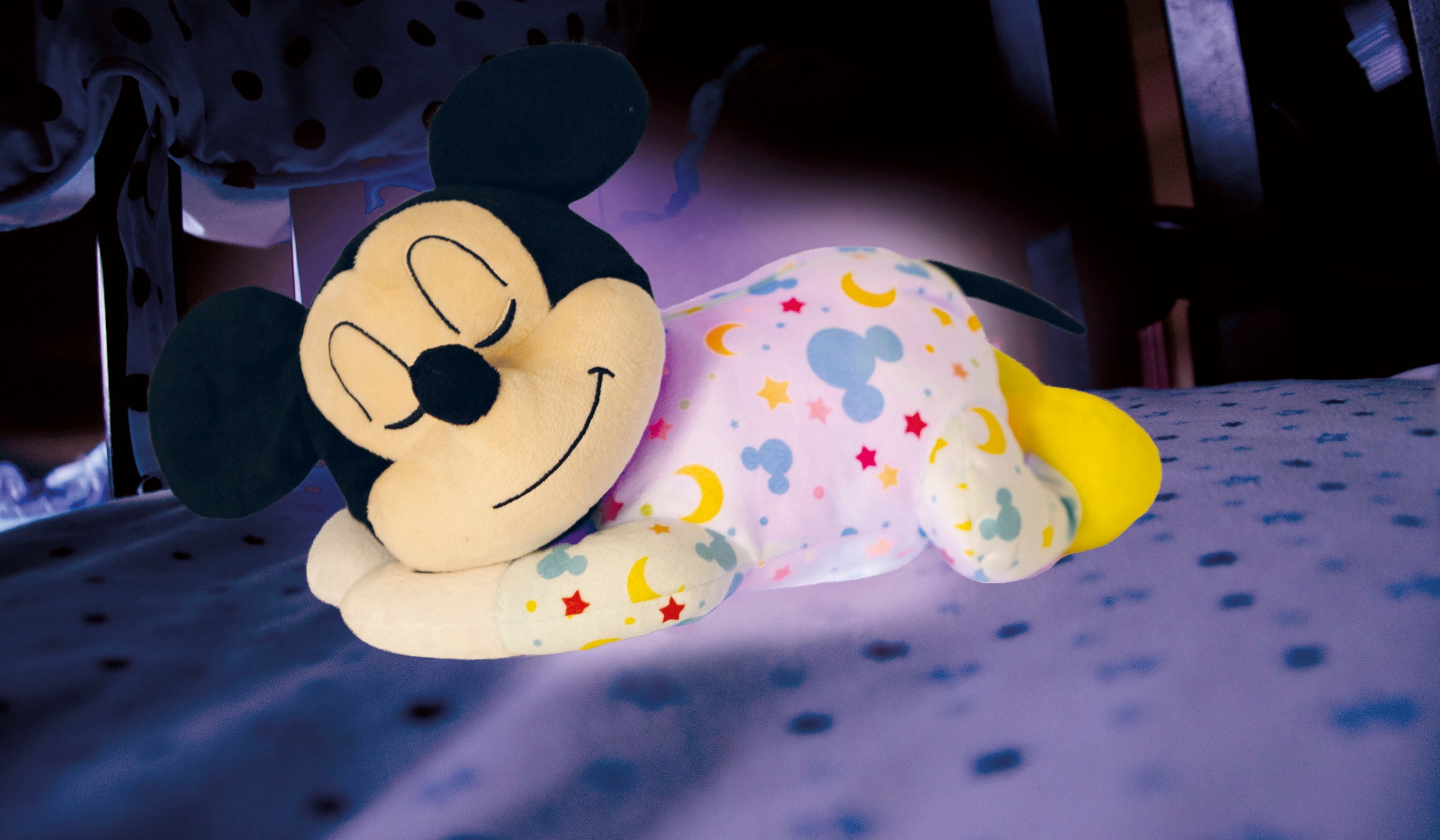 Clementoni® Plüschfigur »Disney Baby, Schlafender Baby Mickey«, mit Licht und Sound; Made in Europe