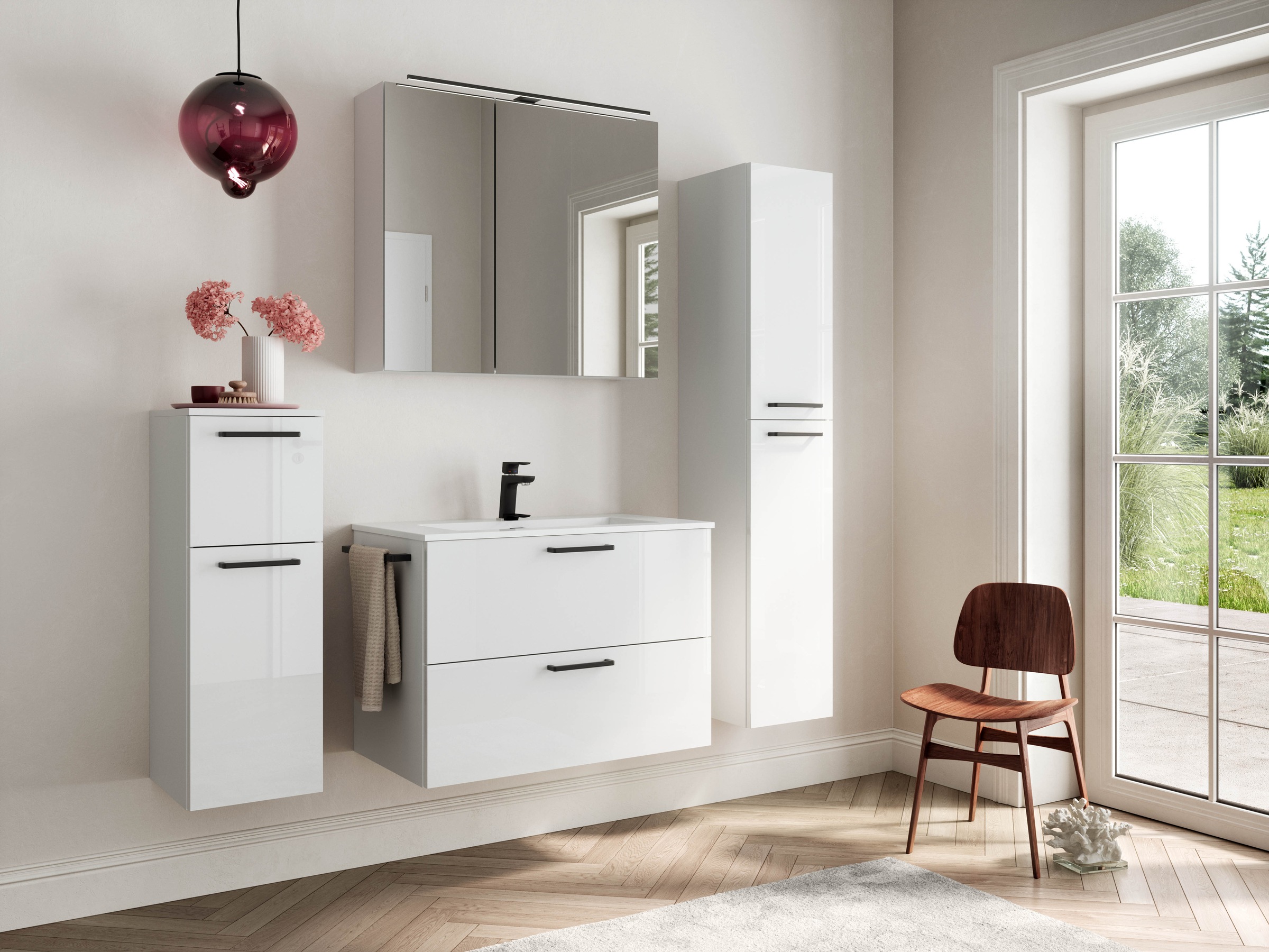 nobilia® Badmöbel-Set »Tolvina«, (2 St., vormontiert, mit Soft-Close), inkl günstig online kaufen