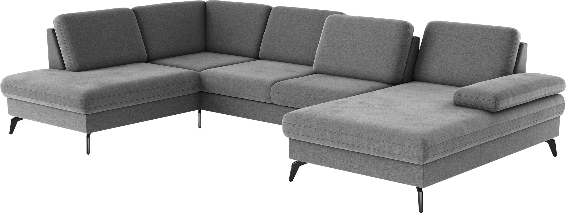 sit&more Wohnlandschaft »Morris U-Form, inkl. Sitztiefenverstellung«, wahlweise mit Armteilverstellung, Bettfunktion & Bettkasten