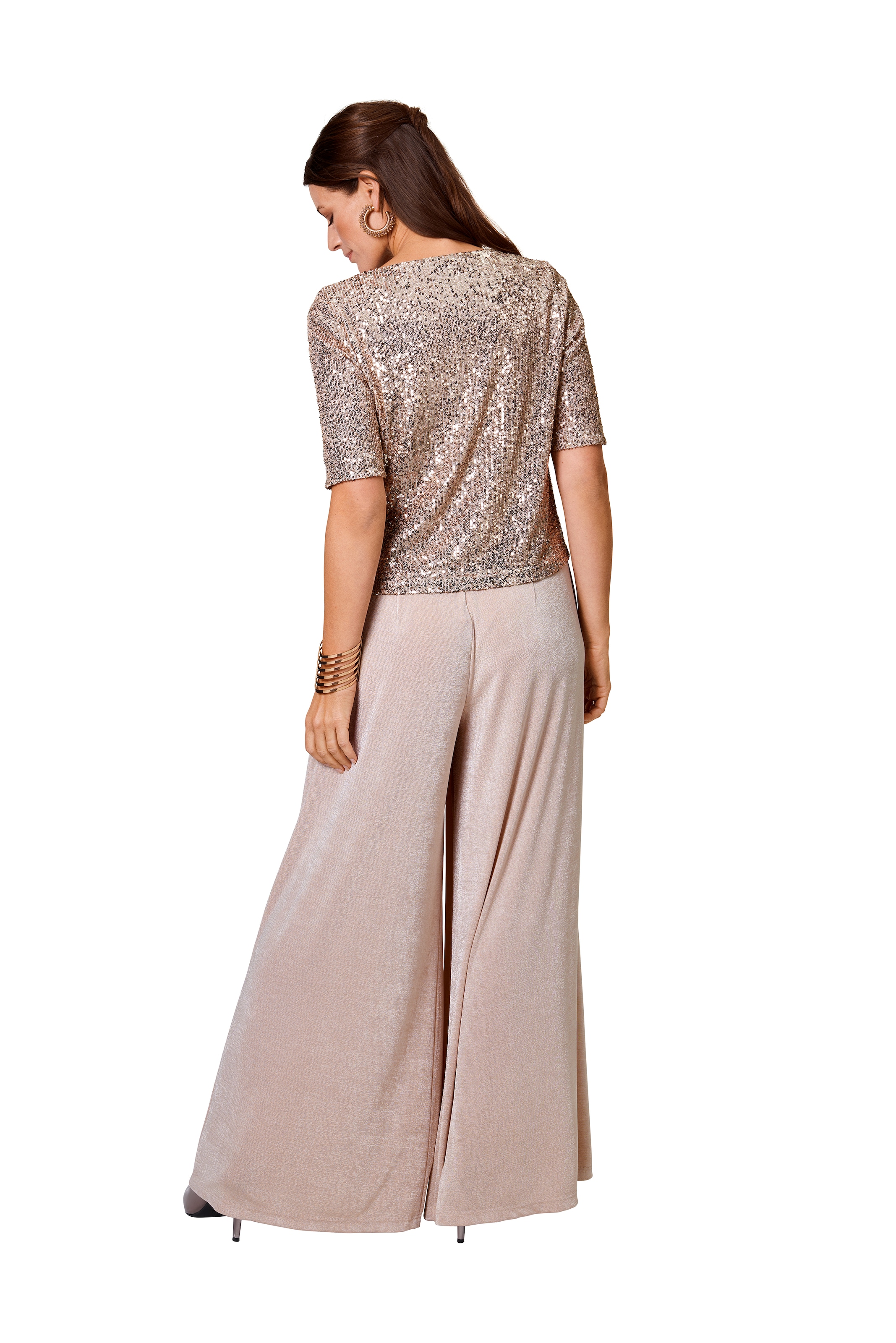 HERMANN LANGE Collection Culotte-Overall, mit Pailleten und extra weitem Bein