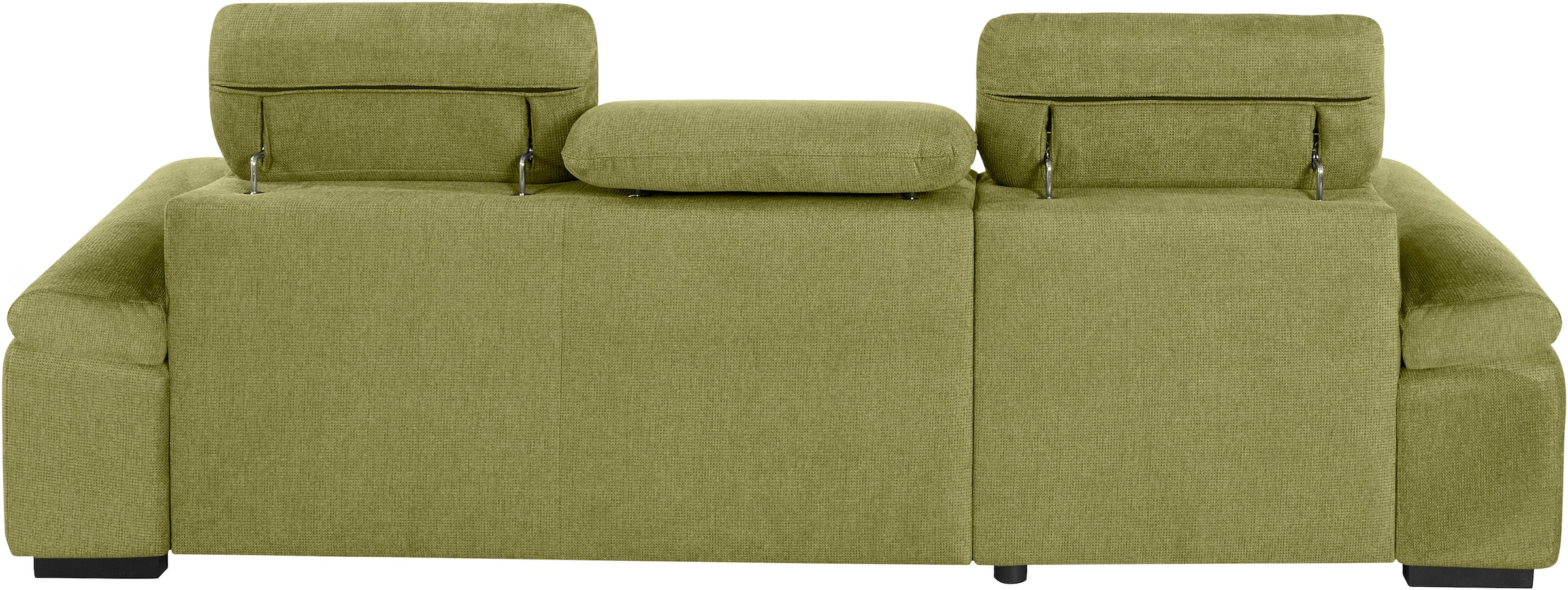 COTTA Ecksofa »Lola L-Form mit Kopfteilfunktion & Hocker«, (Set, mit Hocker), wahlweise mit Bettfunktion, Bettkasten & Armteilverstellung