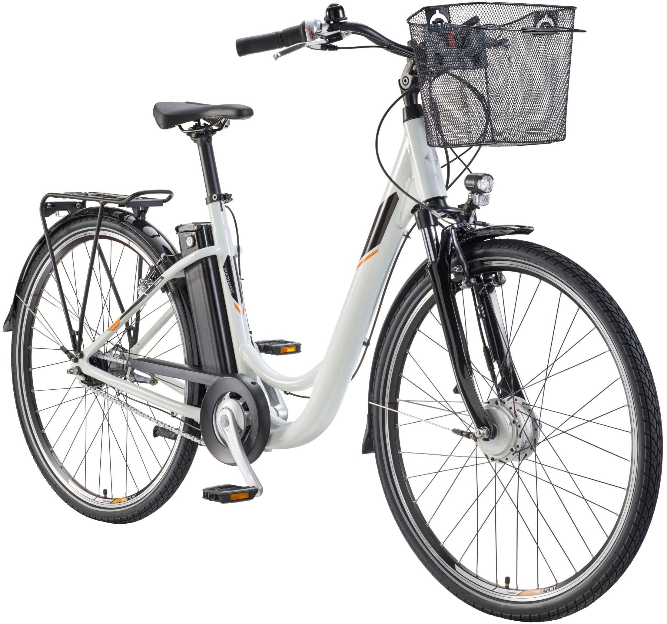 Telefunken E-Bike »Multitalent RC840«, 7 Gang, Shimano, Nexus, Frontmotor 250 W, Pedelec, Elektrofahrrad für Damen u. Herren