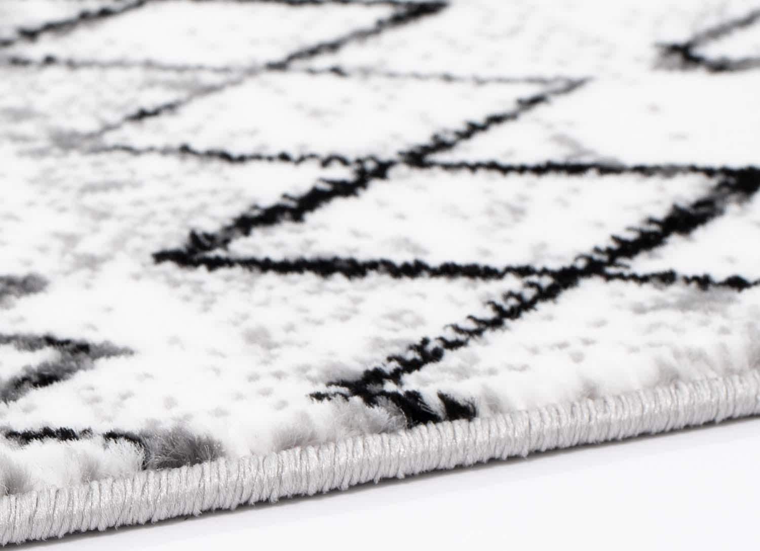 Carpet City Teppich »Timeless 7547«, rechteckig, 6 mm Höhe, Kurzflor, Modern, Zickzack-Muster, ideal für Wohnzimmer & Schlafzimmer