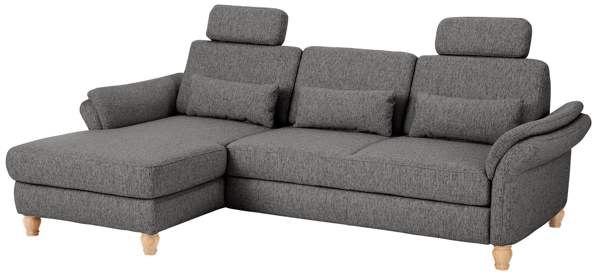 Home affaire Ecksofa »Palace L-Form«, incl. Sitztiefenverstellung, wahlweise mit Bettfunktion und Stauraum