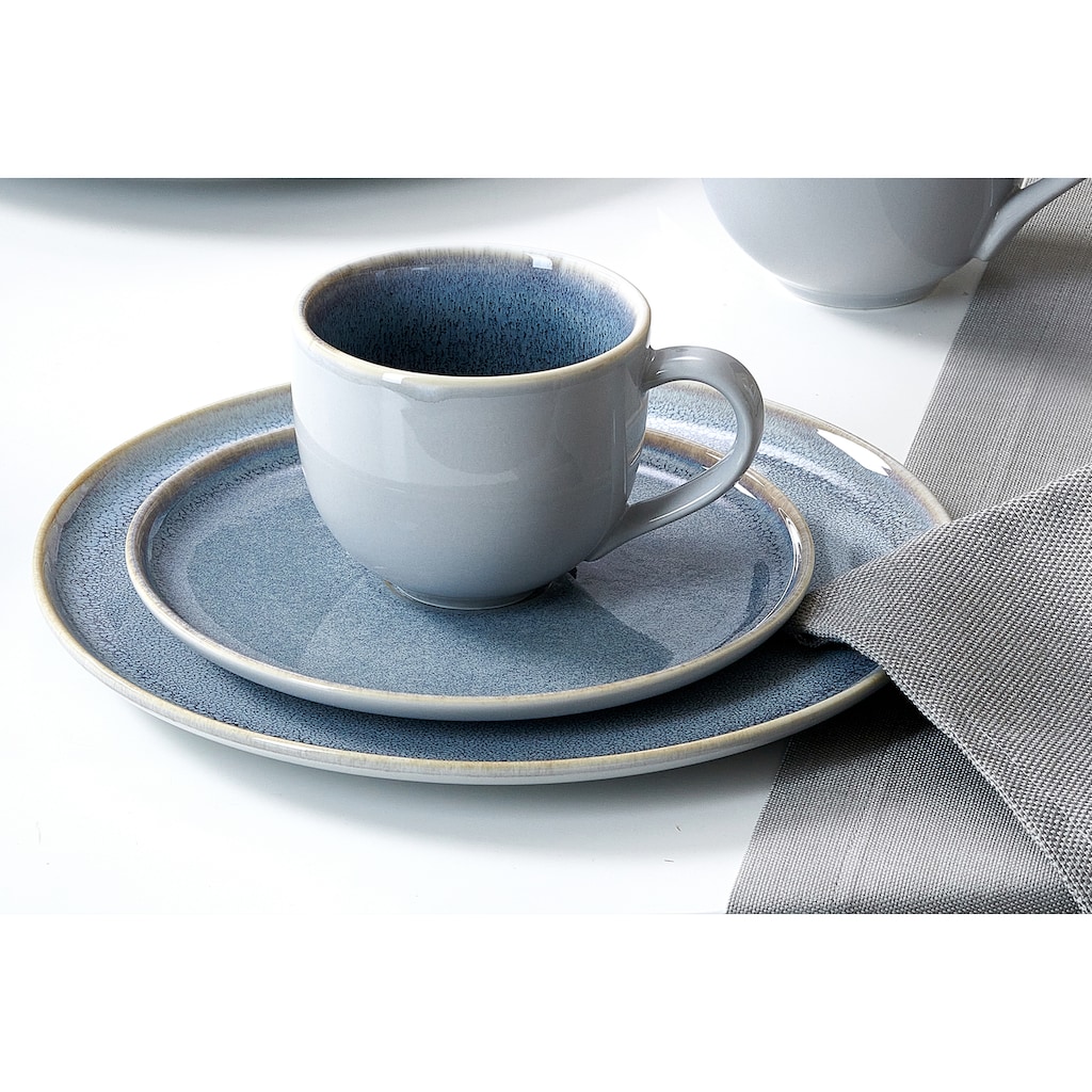 Ritzenhoff & Breker Kaffeeservice »Geschirr-Set, Service Skagen Stone«, (Set, 12 tlg., 4 Kaffeetassen (Ø 8 cm), 4 Untertassen (Ø 16 cm), 4 Teller (Ø 21,5 cm)