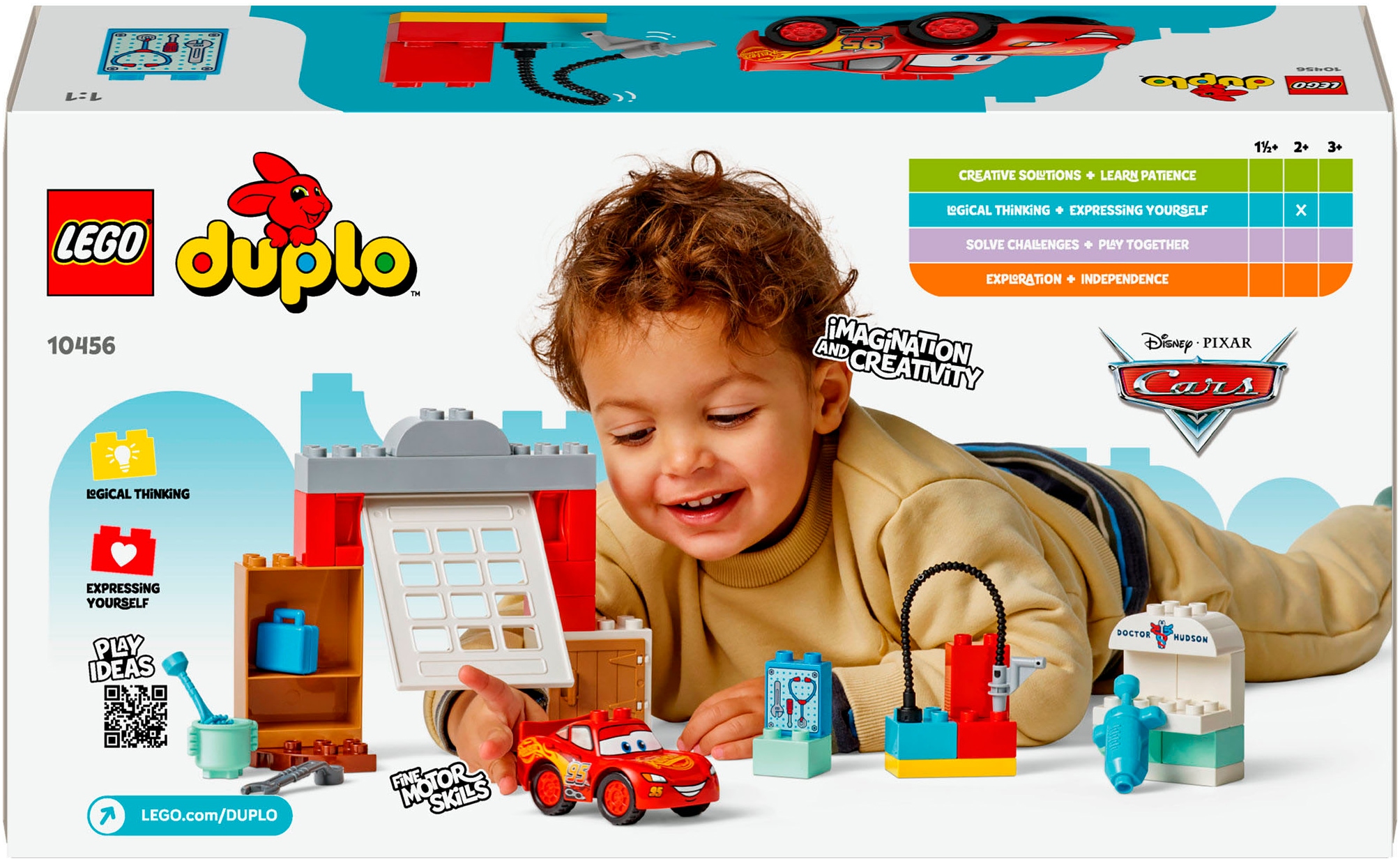 LEGO® Konstruktionsspielsteine »McQueens Besuch in Docs Werkstatt (10456), LEGO DUPLO Disney™«, (35 St.), Made in Europe