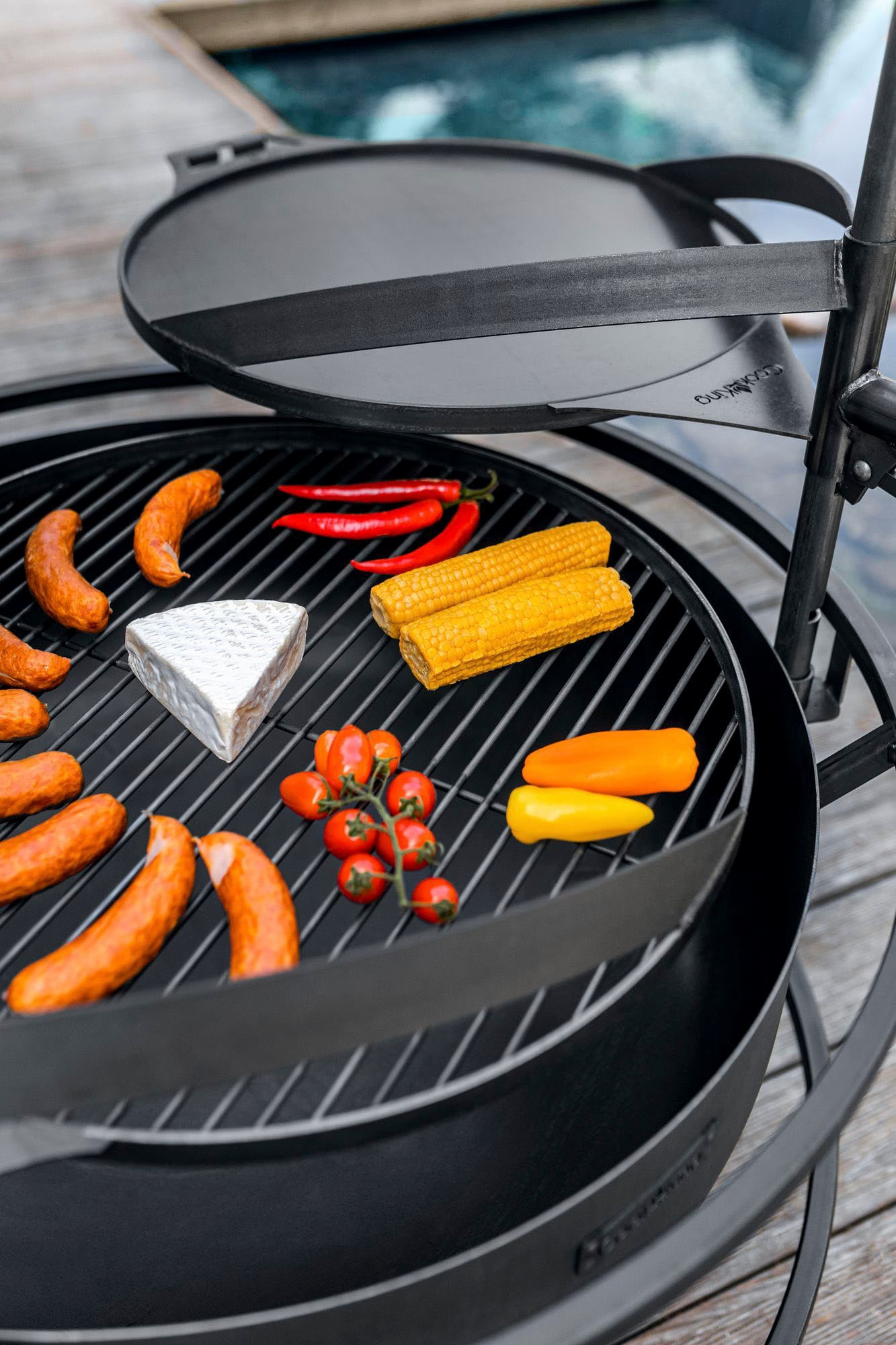 CookKing Grillpfanne »CookKing Stahl Grillplatte Für Bandito und Montana X Ø 50 cm«, Stahl, für Bandito und Montana X, Ø 50 cm