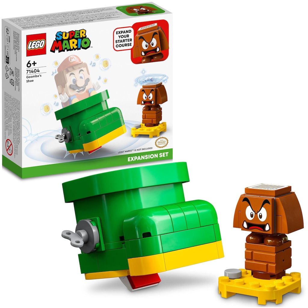 LEGO® Konstruktionsspielsteine »Gumbas Schuh – Erweiterungsset (71404), LEGO® Super Mario«, (76 St.), Made in Europe