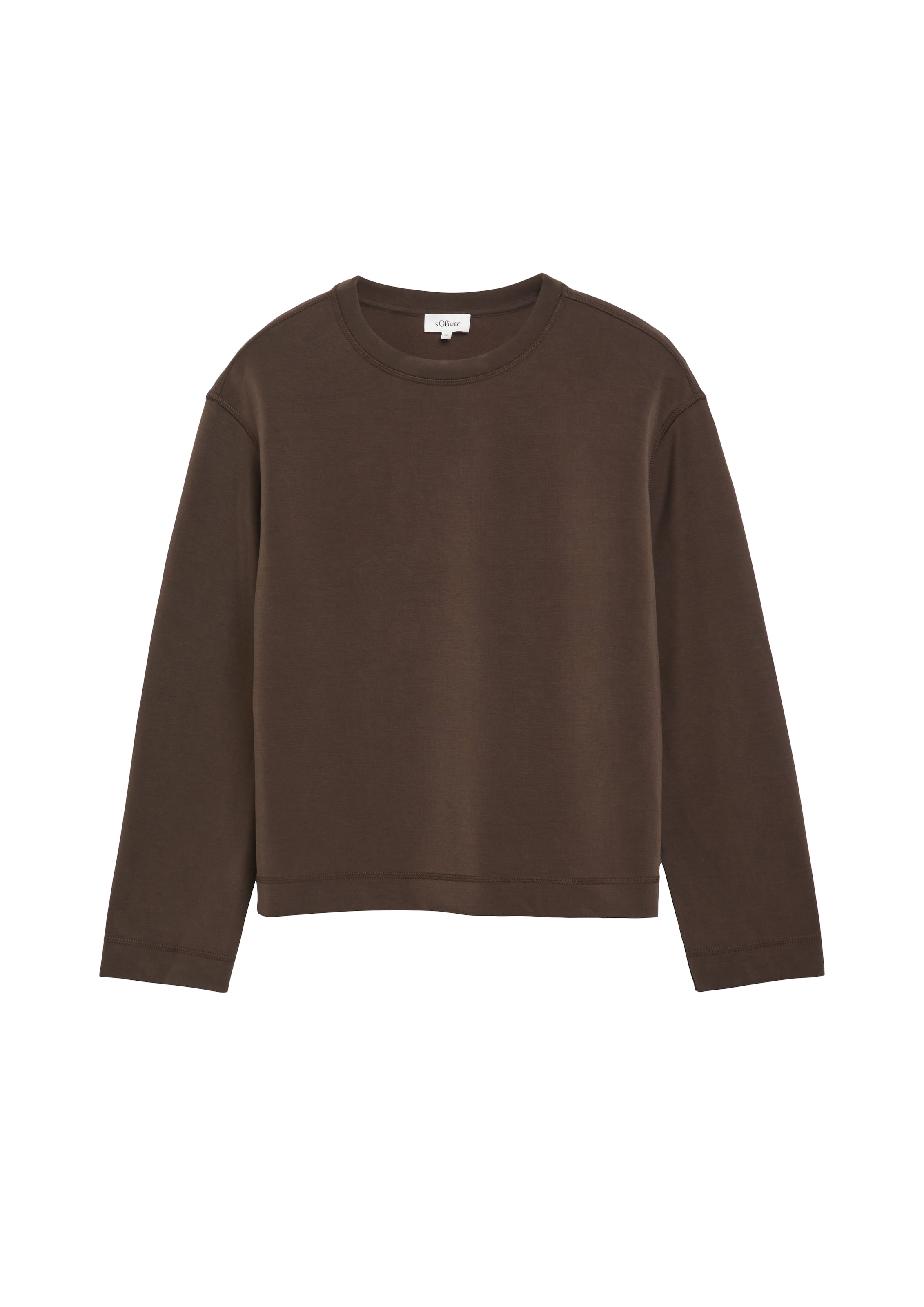s.Oliver Sweatshirt , unifarben / Rundhals
