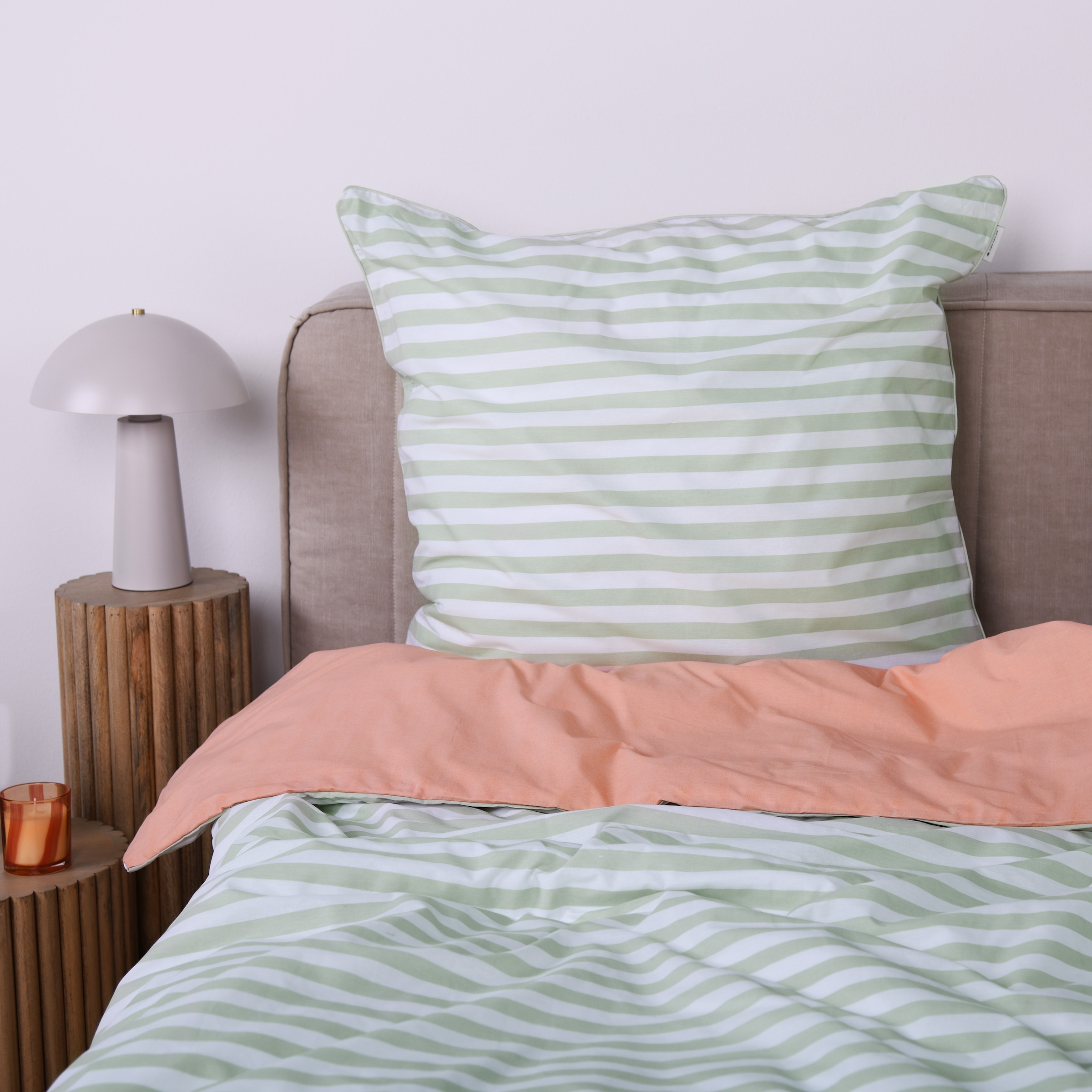 TOM TAILOR HOME Babybettwäsche »TWO-TONE SOLID COLORS in Gr. 100x135cm«, new bedroom, farbige Paspel am Kissen