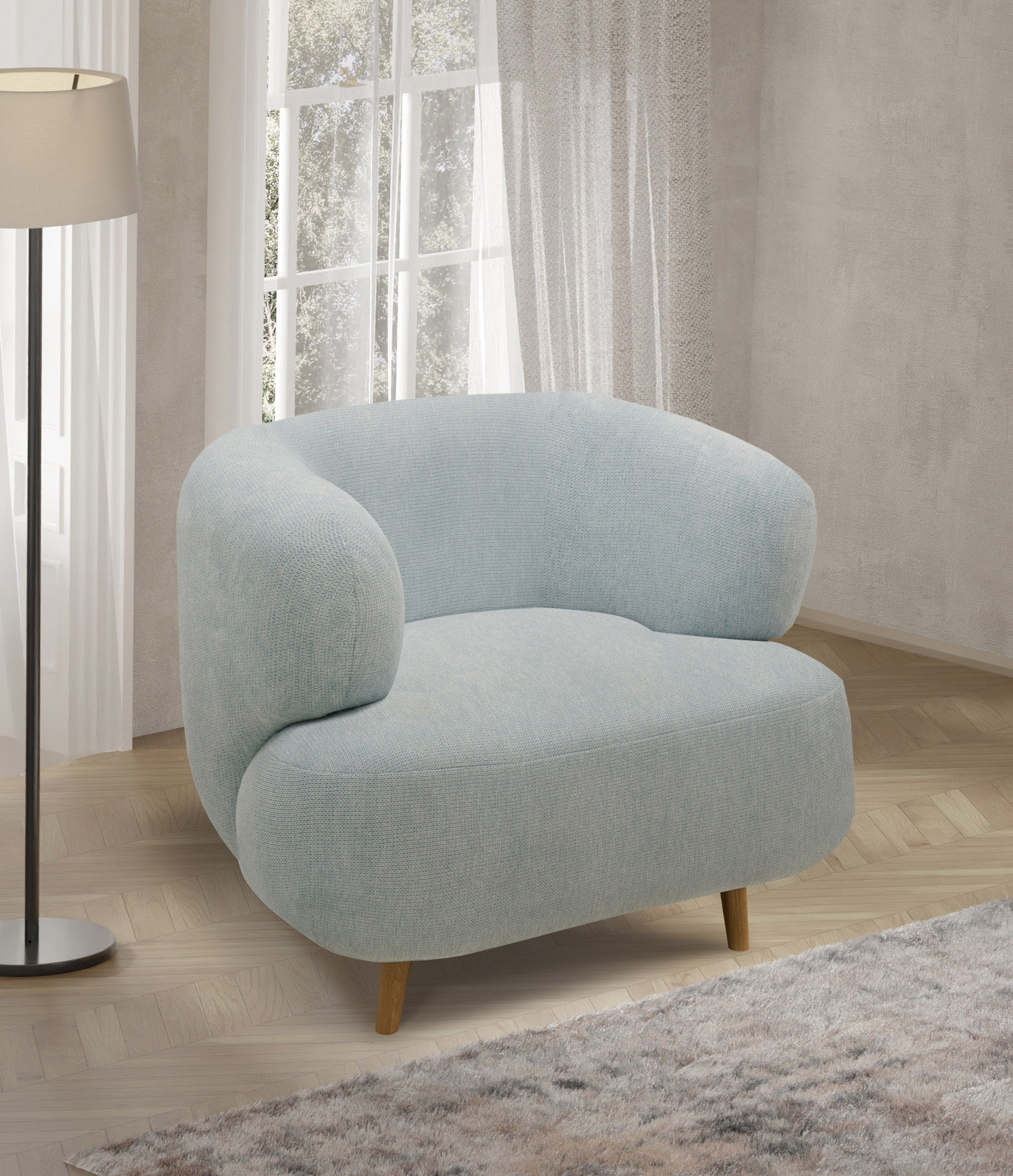 Home affaire Sessel »Tistam« Formschöner Polstersessel, perfektes Einzelstü günstig online kaufen