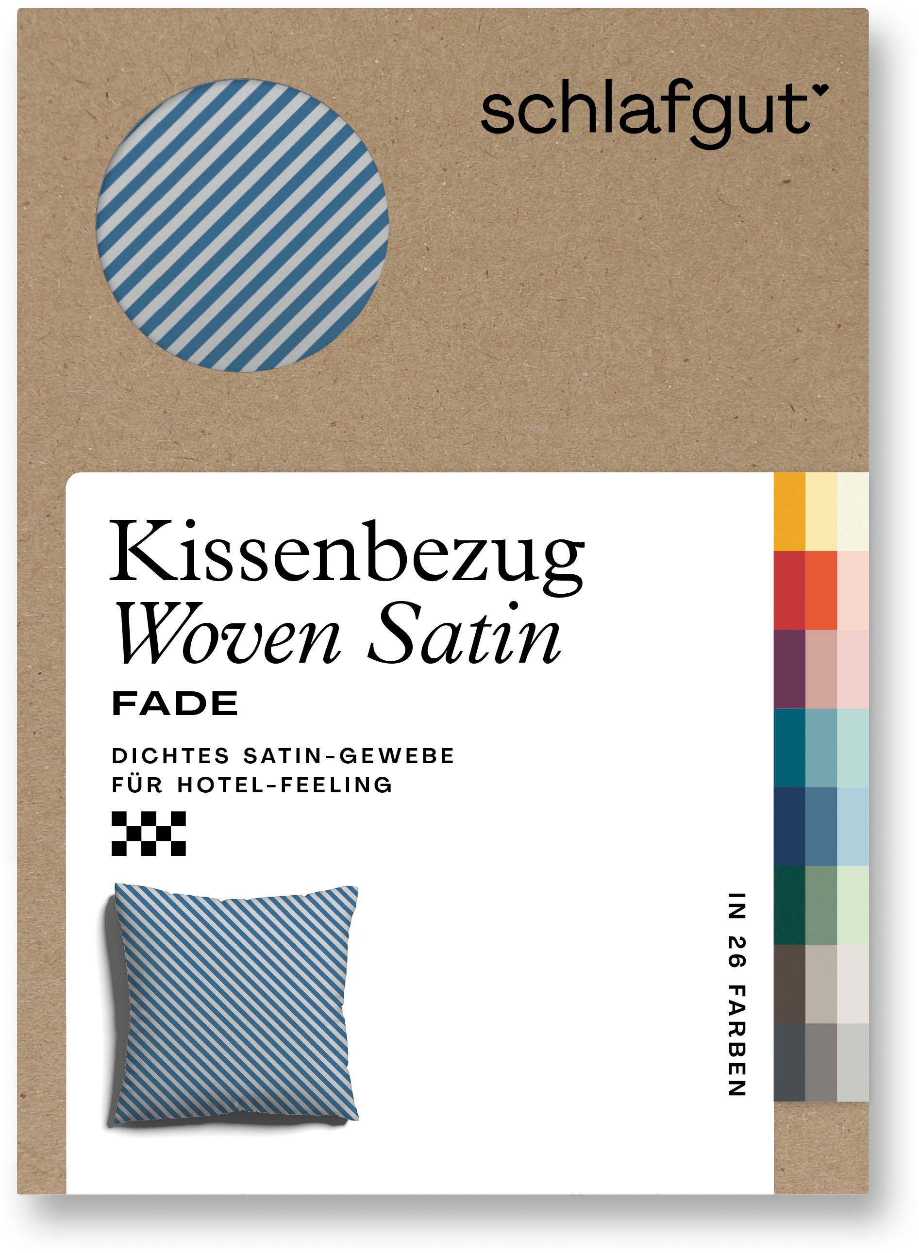 Schlafgut Kissenbezug »Woven Satin Fade«, (1 St.), mit Farbverlauf