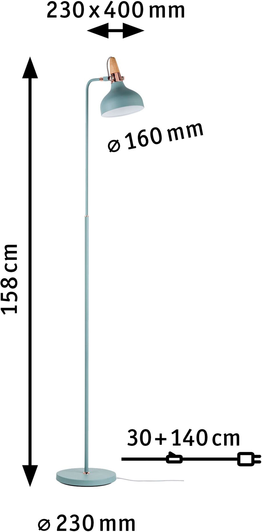 Paulmann LED Stehlampe »Juna«, 1 flammig, Leuchtmittel E14 | ohne Leuchtmittel, E14