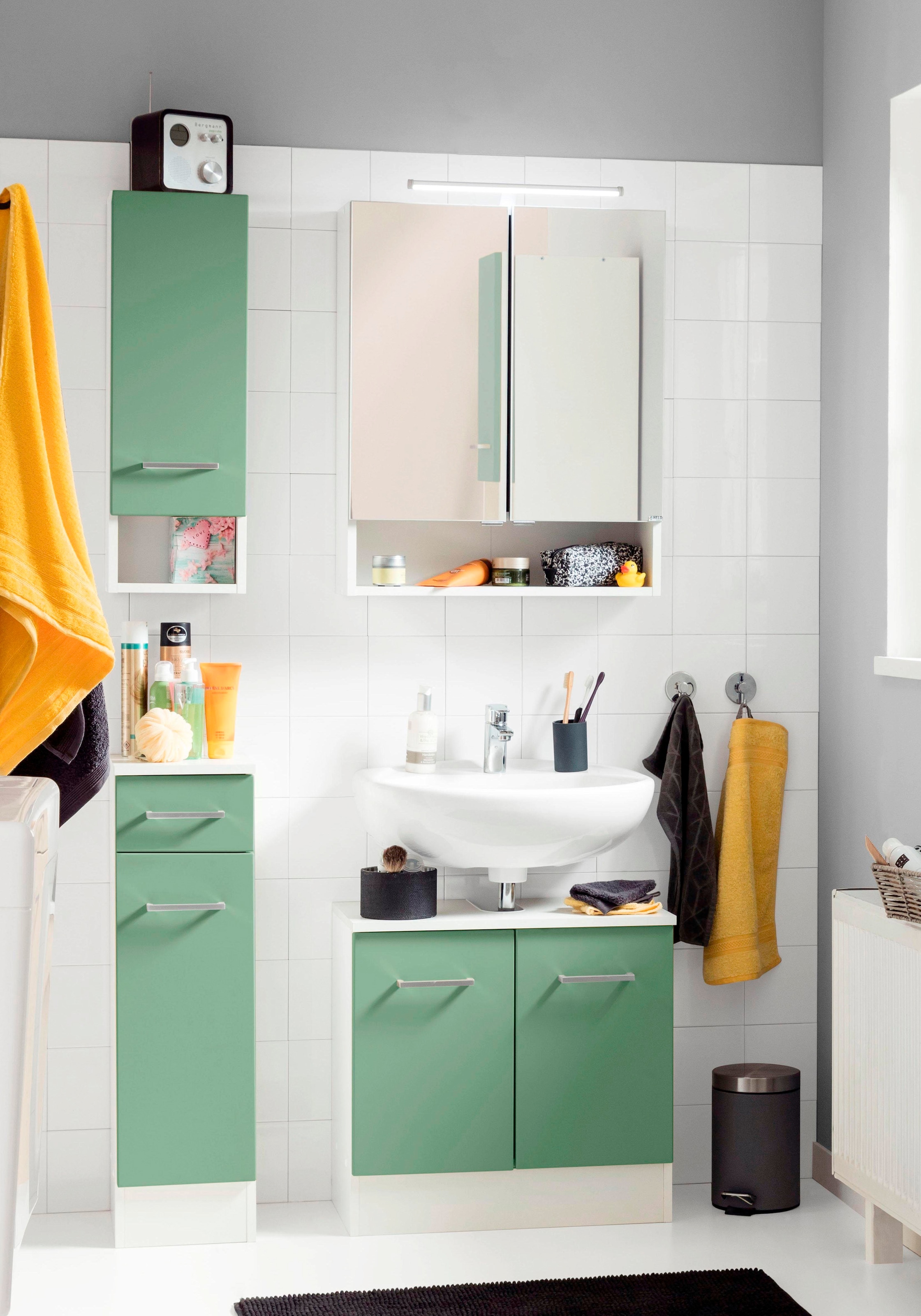 welltime Badmöbel-Set »Ribera« 4 Stk. tlg. günstig online kaufen