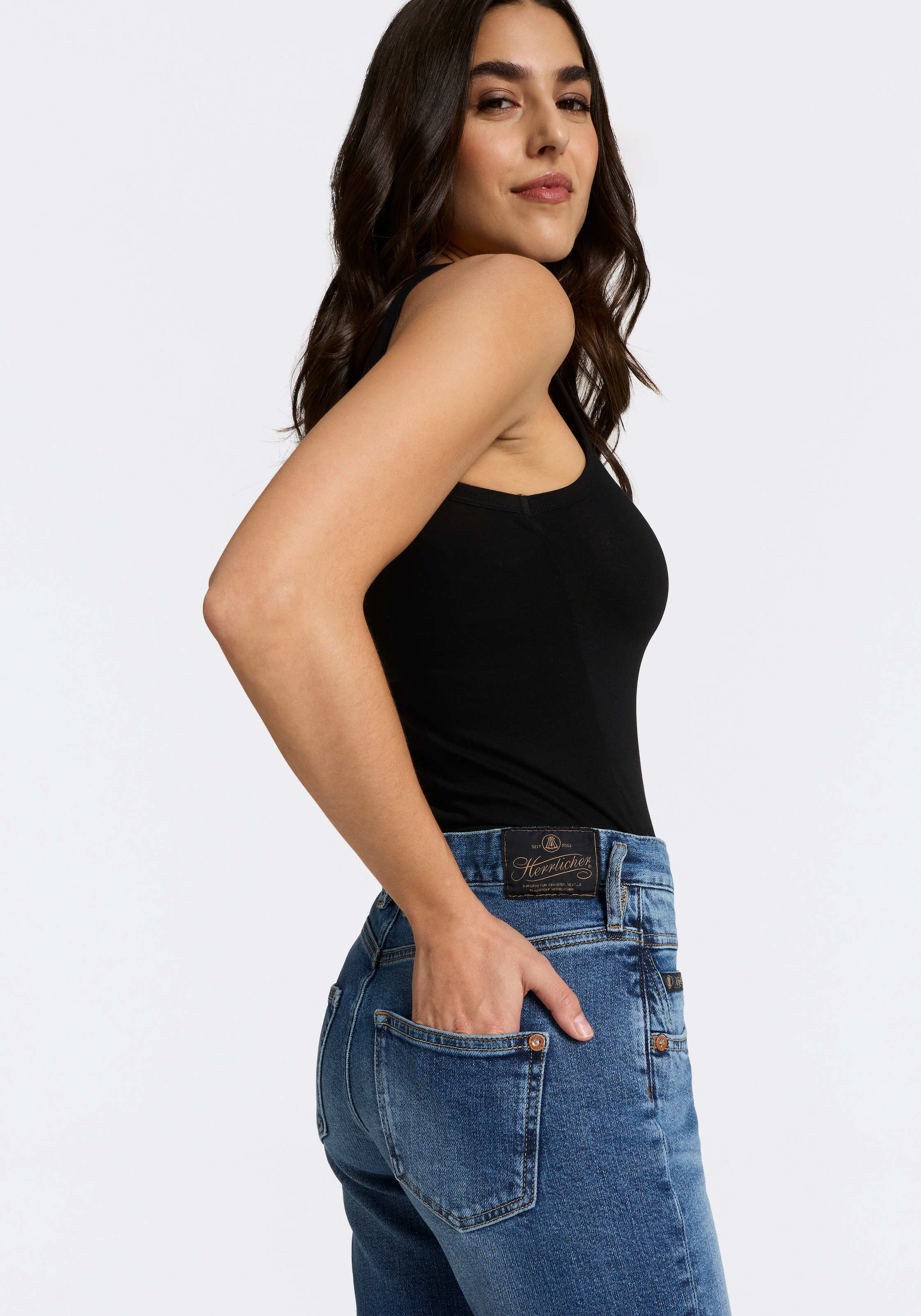 Herrlicher 5-Pocket-Jeans »Breezy Cropped Denim« Straight Fit
