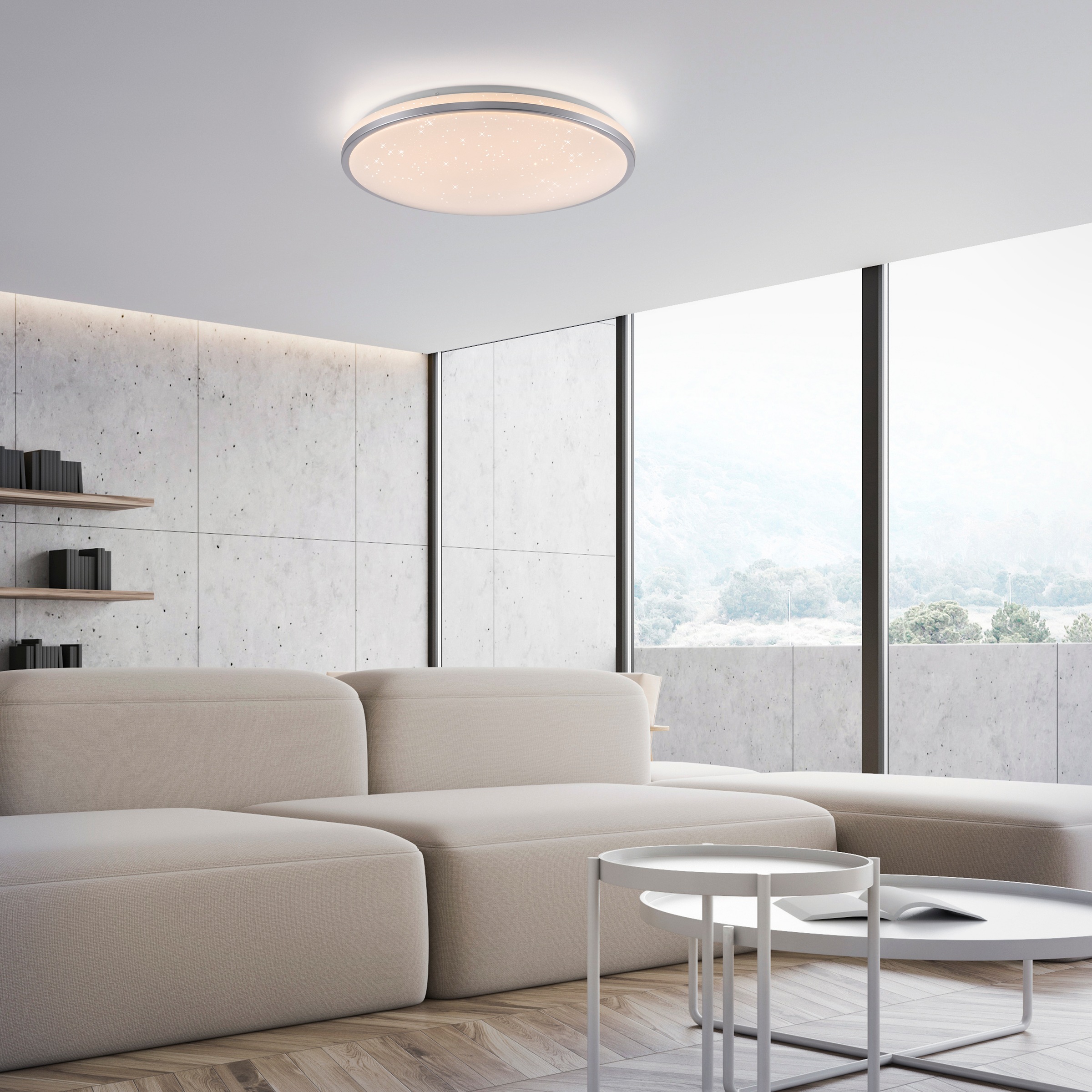 JUST LIGHT Deckenleuchte »KYLE«, 1 flammig, Leuchtmittel LED-Board   LED fe günstig online kaufen