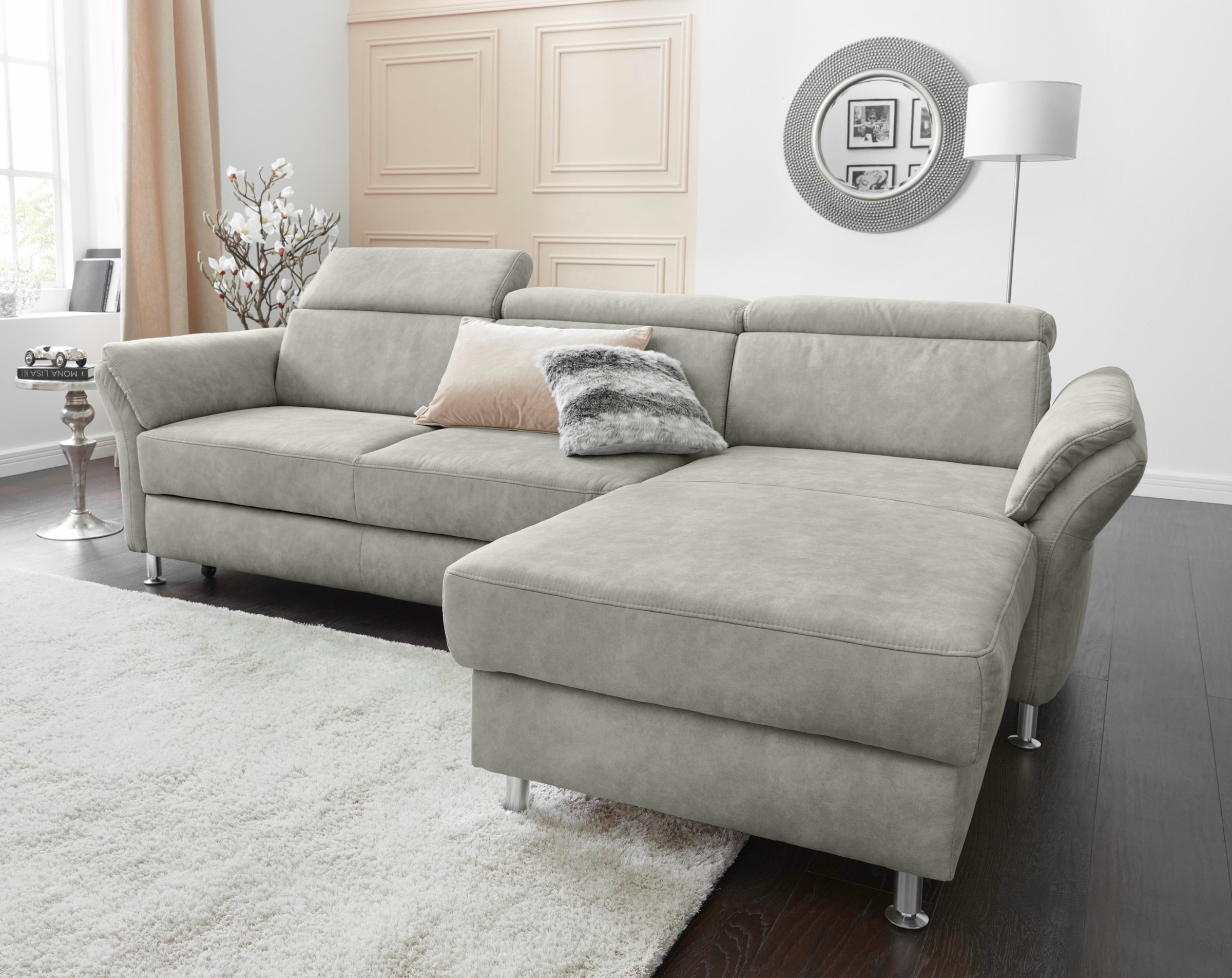 sit&more Ecksofa "Avignon L-Form", Kopfteilverstellung, wahlweise mit Bettf günstig online kaufen