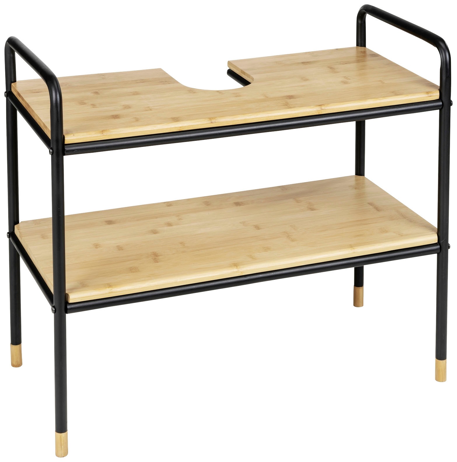 WENKO Waschbeckenunterschrank »Loft«, aus Metall und Bambus