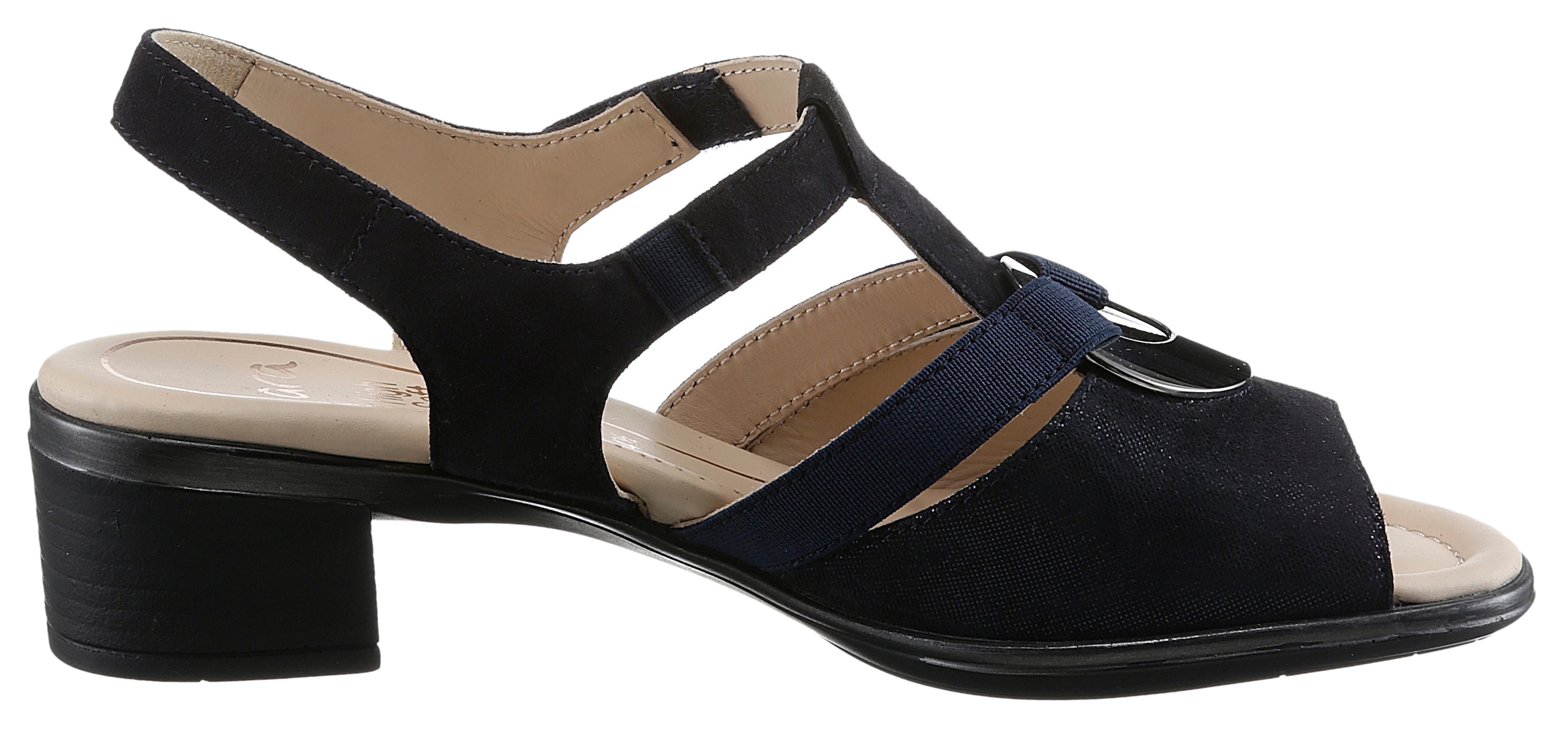Ara Sandalette »LUGANO«, Sommerschuh, Sandale, Blockabsatz, in Schuhweite H (= sehr weit)