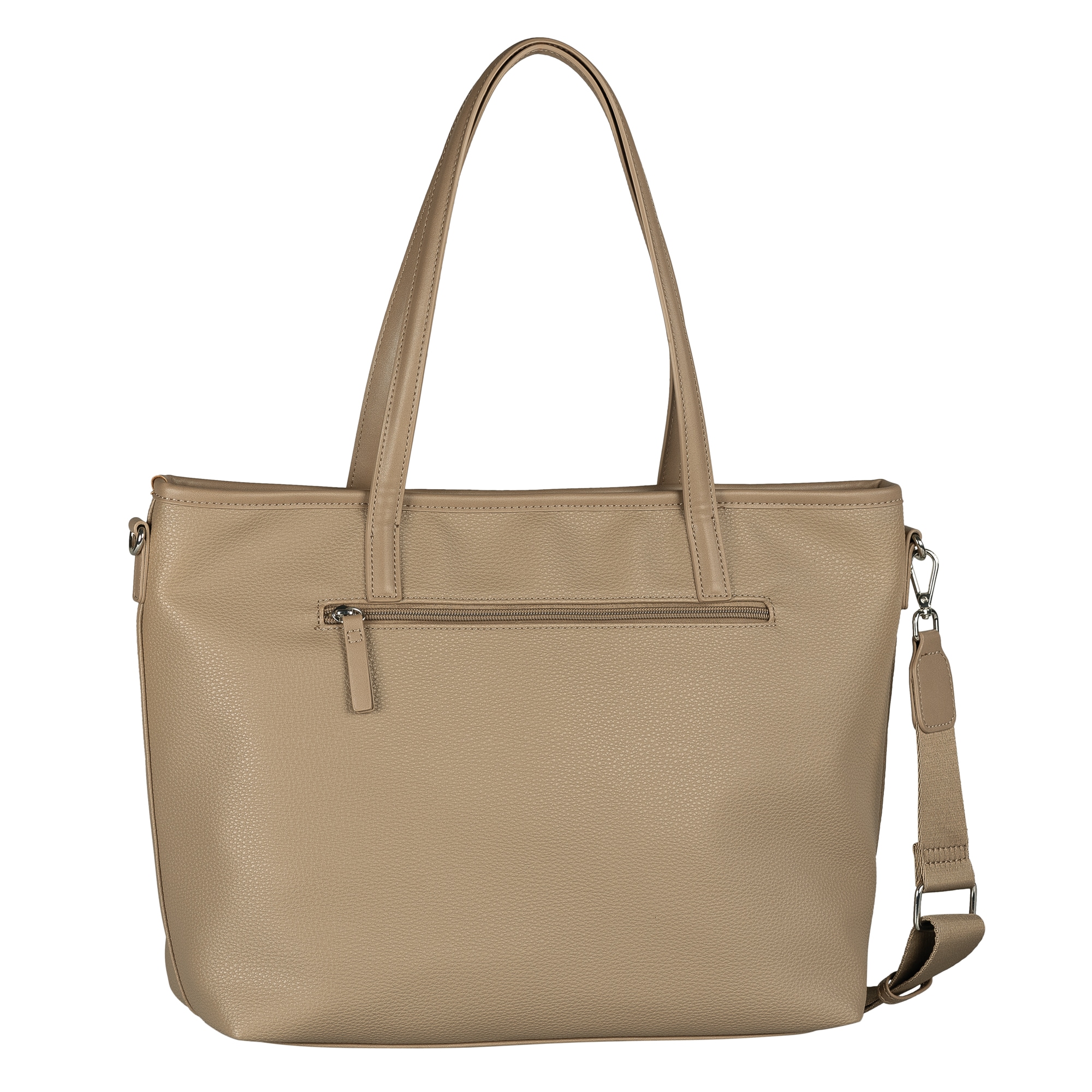 TOM TAILOR Shopper »Jamila«, ein Platzwunder mit 2-in1-Funktion aus fein genarbtem Lederimtiat