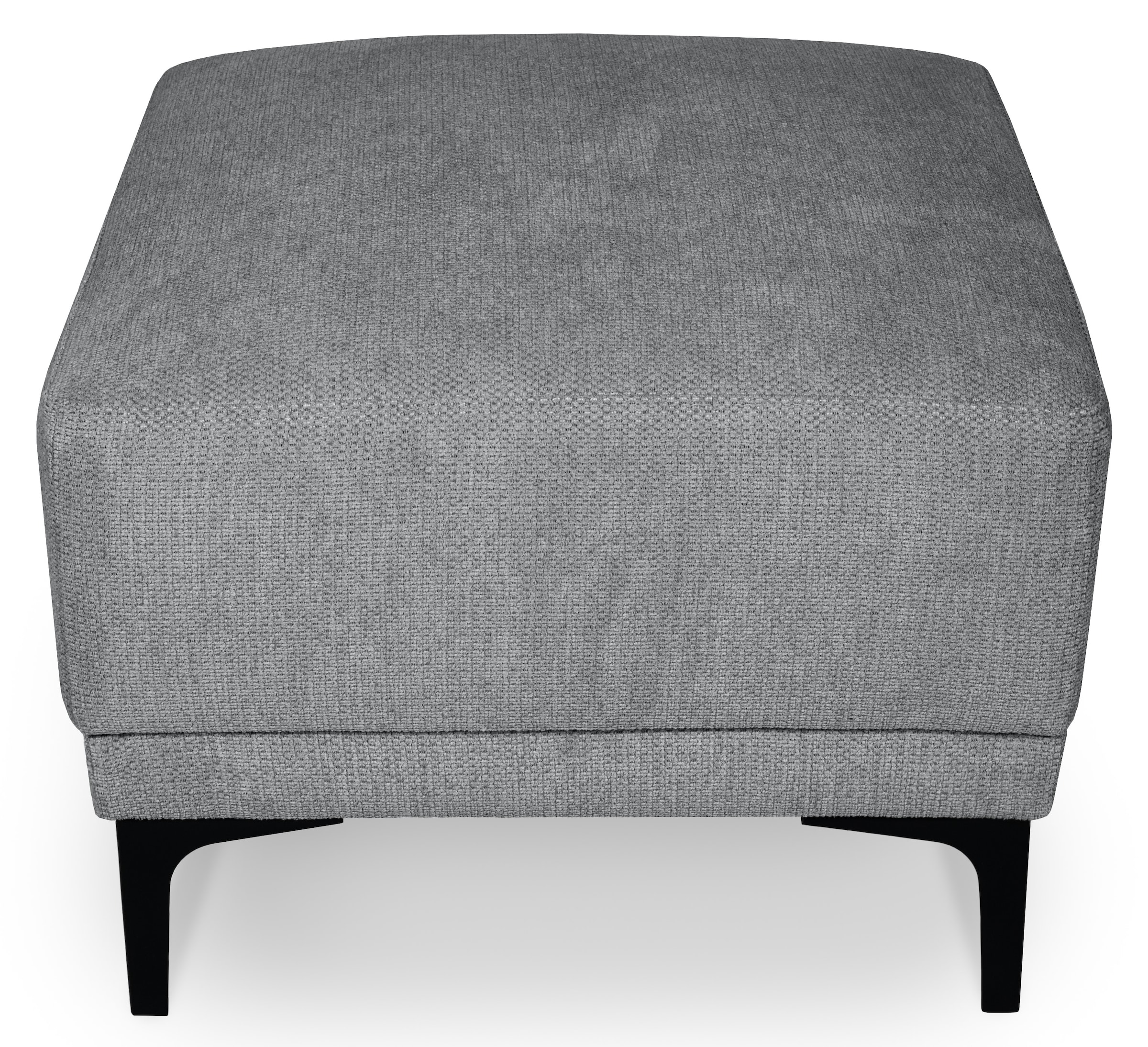 OTTO home Polsterhocker »Xander« Breite 58 cm, Soft-Touch Chenille, schwarze Metallfüße