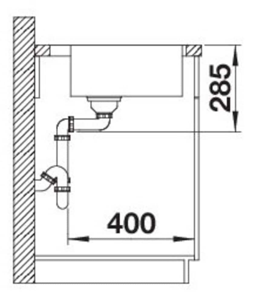 Blanco Edelstahlspüle »SOLIS 500-IF/A« 1 Stk. tlg. zum wechselseitigen Einbau geeignet