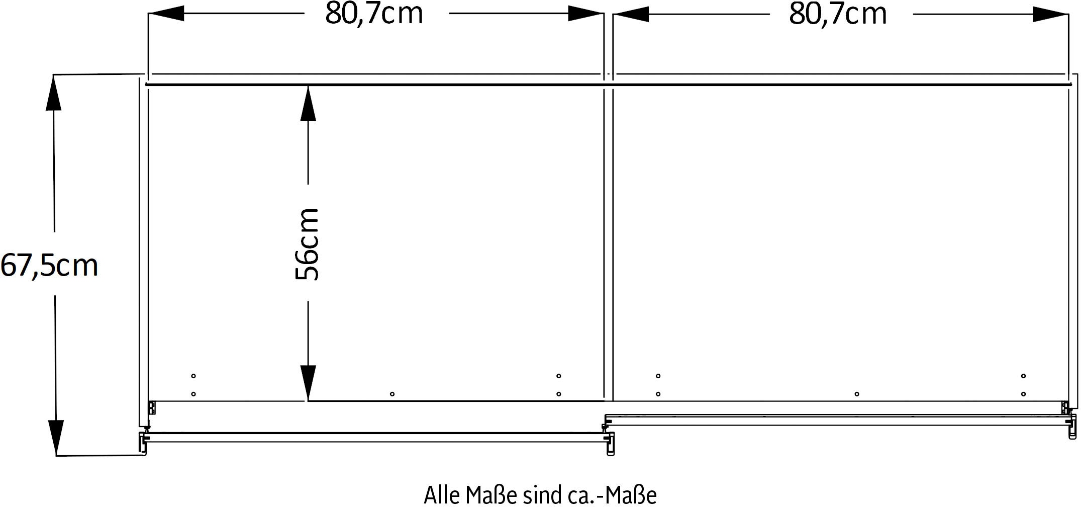 STAUD Schwebetürenschrank »Includo, Made in Germany« Mit vier verschiedenen Ausstattungsvarianten