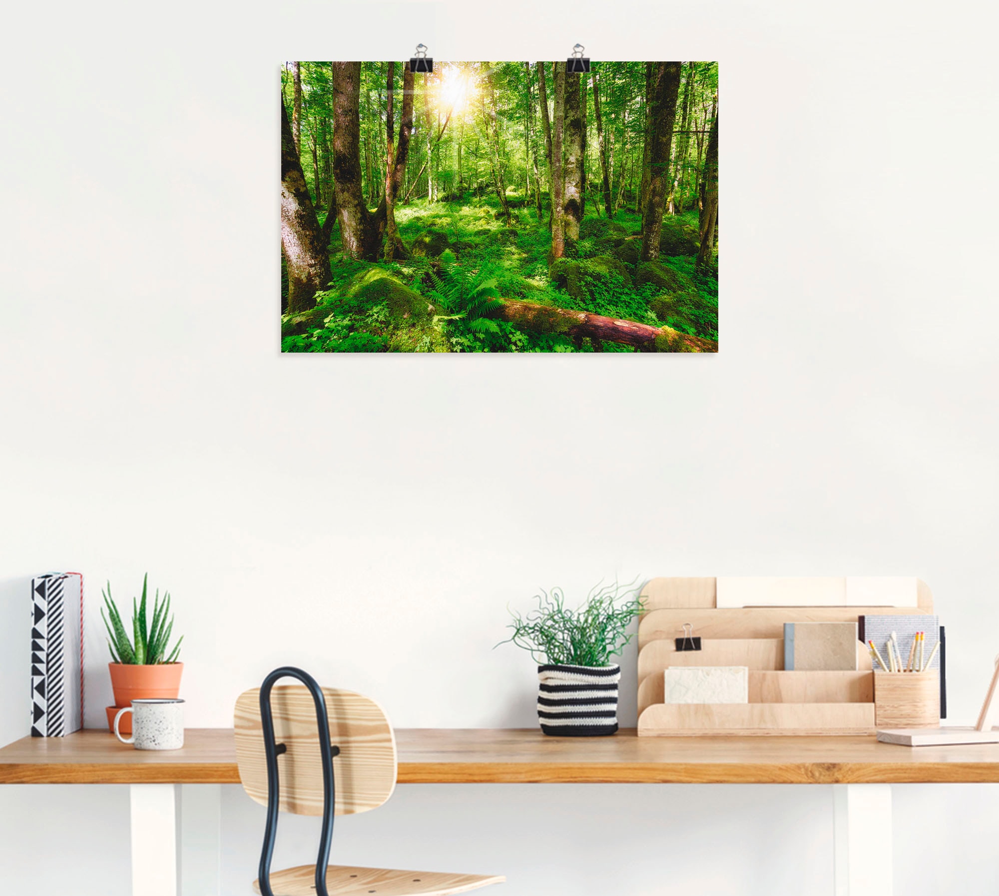 Artland Wandbild »Wald«, Wald, (1 St.), als Leinwandbild, Poster, Wandaufkl günstig online kaufen