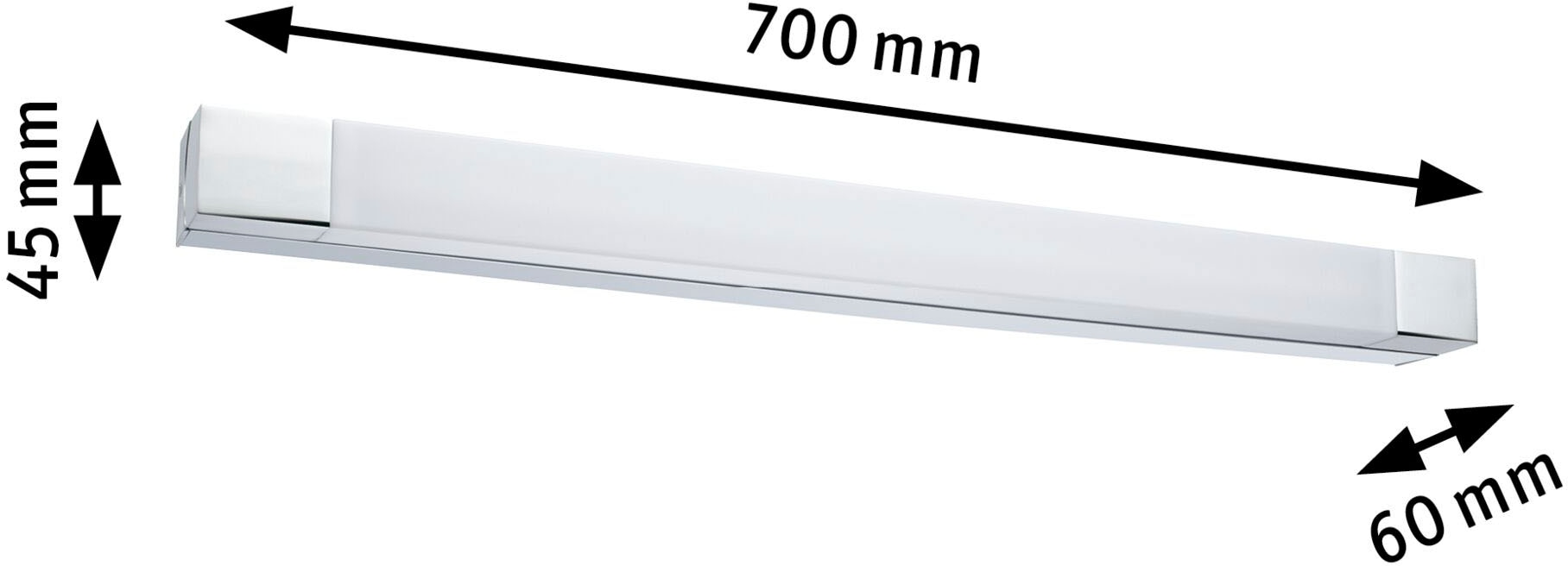 Paulmann LED Spiegelleuchte »Selection Bathroom Spiegelleuchte Quasar IP44 3000K 230V 11,2W«, 1 flammig, Badezimmerleuchte