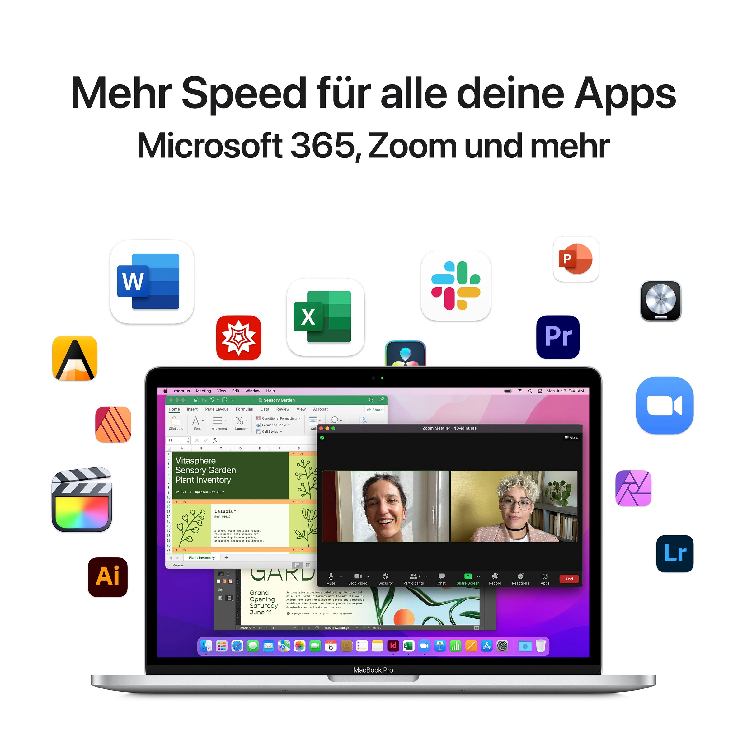Apple Notebook »13" MacBook Pro«, 33,74 cm, / 13,3 Zoll, Apple, M2, 10-Core GPU, 512 GB SSD