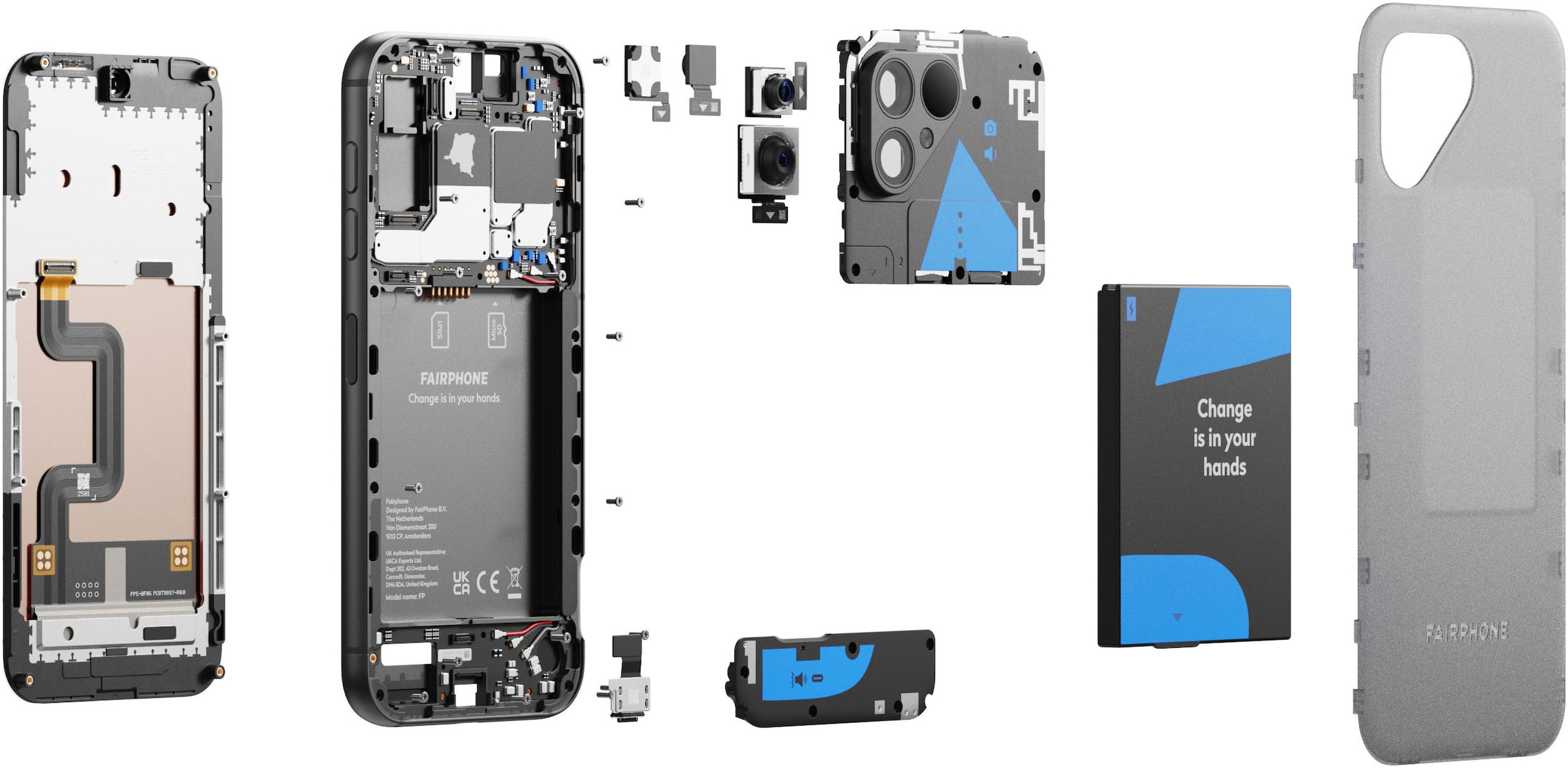Fairphone Smartphone »5 256GB«, transparent