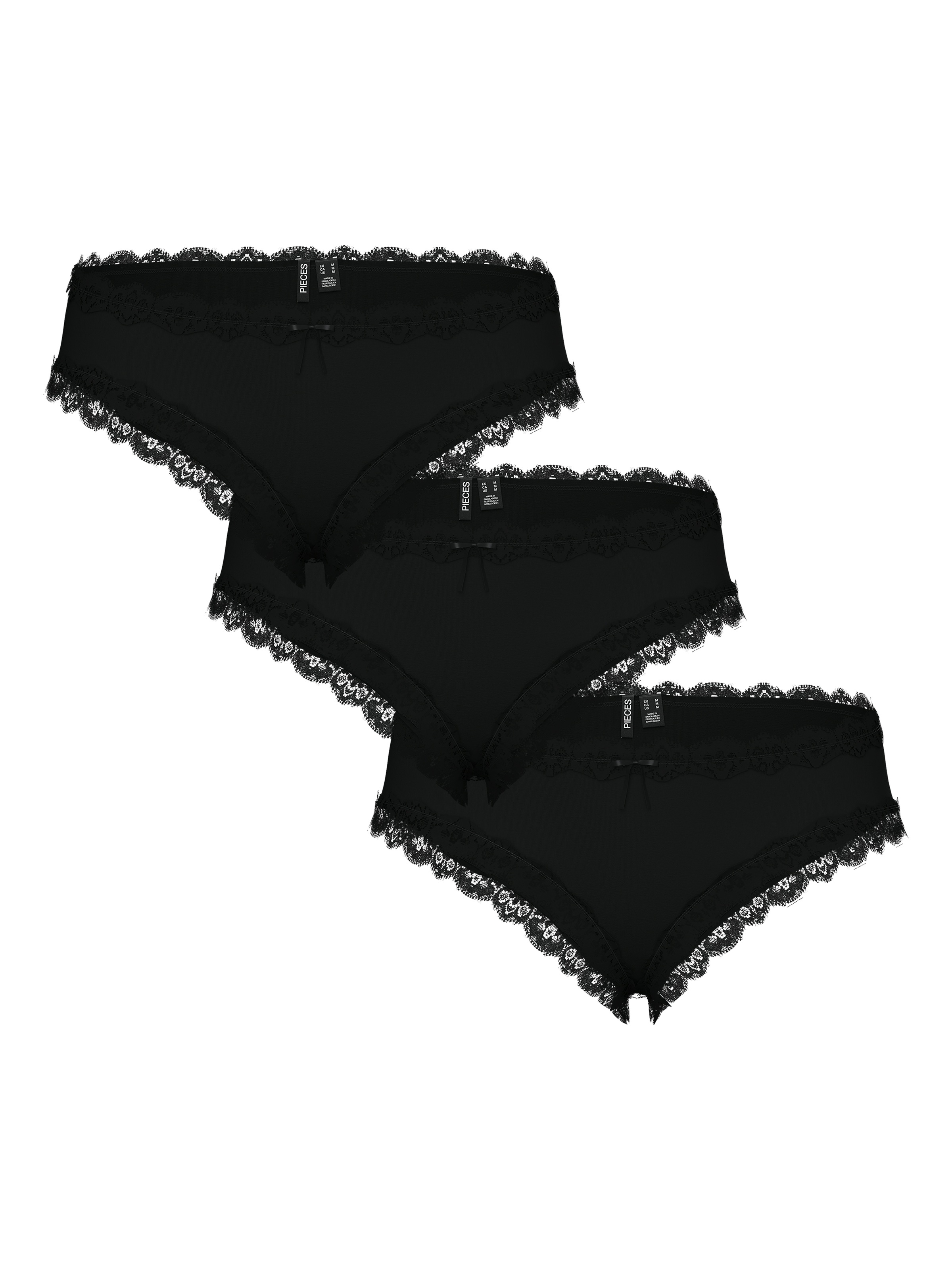 pieces Hipster »PCNOLA LOW CUT HIPSTER  3-PACK NOOS« Packung, 3 Stk.