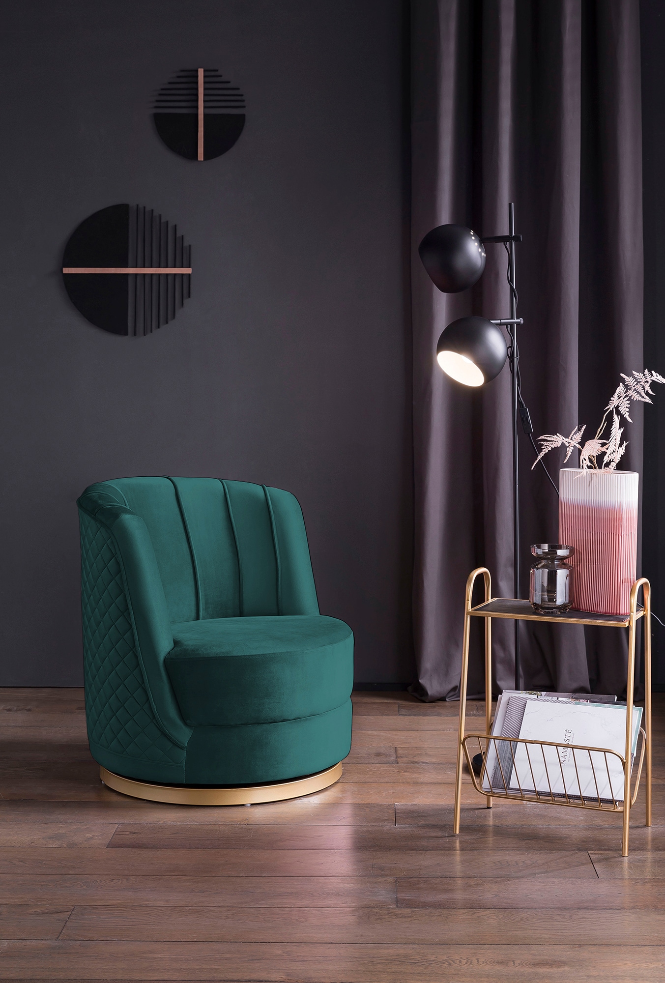 SalesFever Drehsessel »Komfortabler Drehsessel mit Stil« 360° Drehfunktion günstig online kaufen