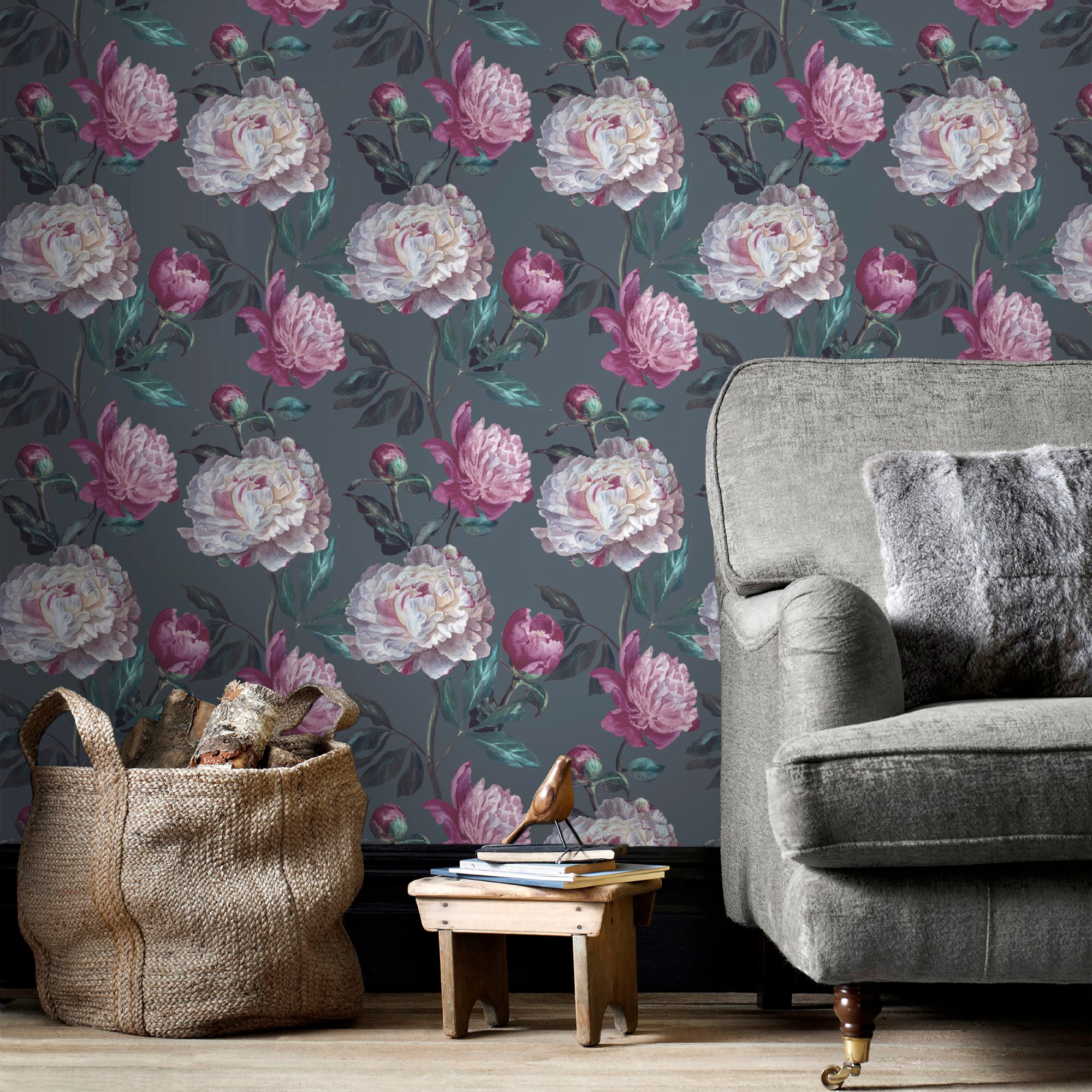 WOW Vliestapete »Peony« geprägt FSC® zertifiziert, mit lebhaftem Druck, 10 günstig online kaufen