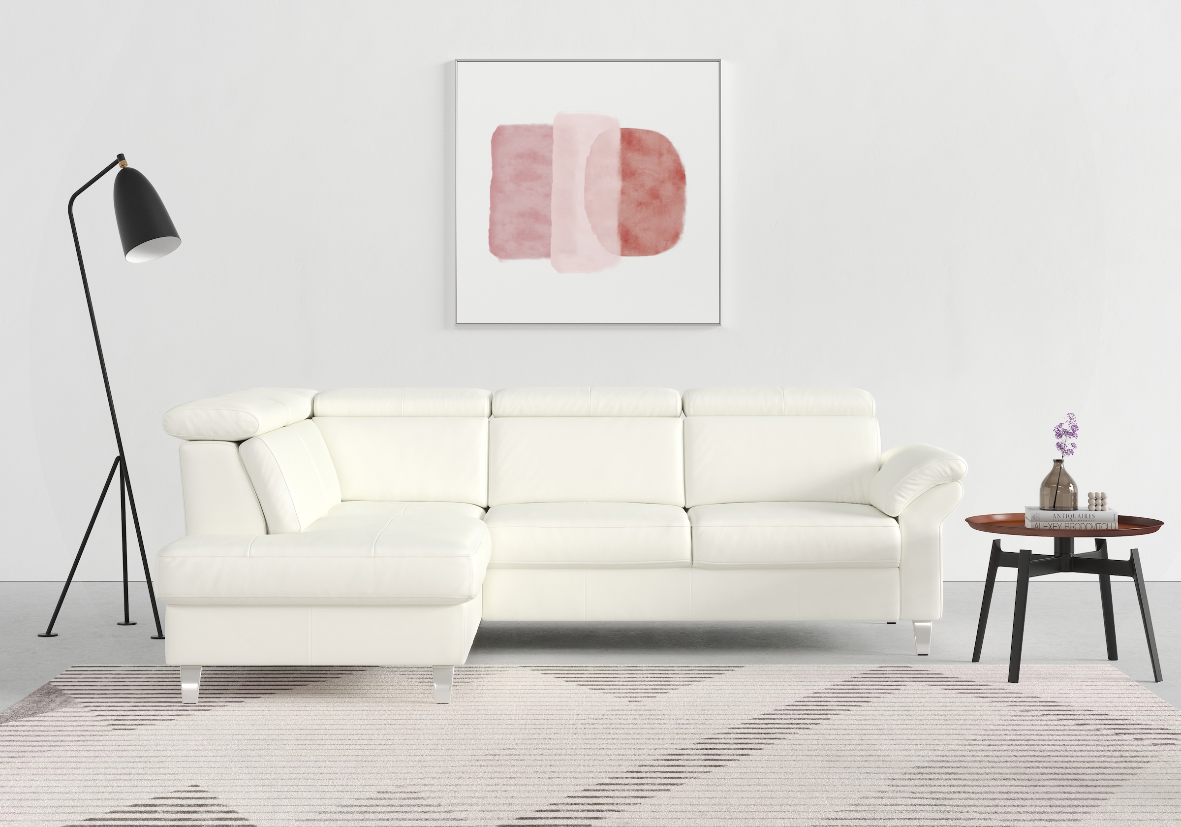 sit&more Ecksofa »Arngast L-Form« inklusive Kopfteilverstellung und Federke günstig online kaufen