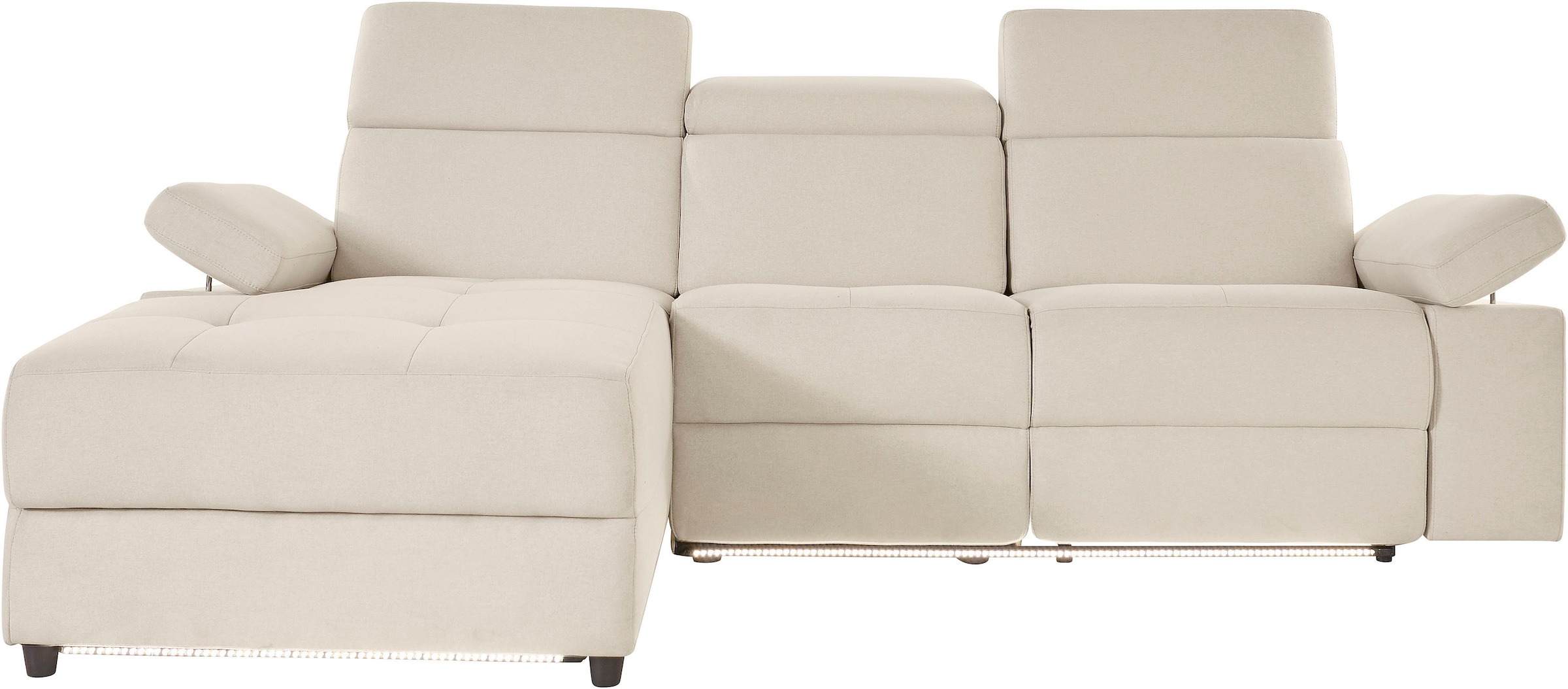Places of Style Ecksofa »Kilado, L-Form,«, mit Relaxfunktion, verstellbarer günstig online kaufen