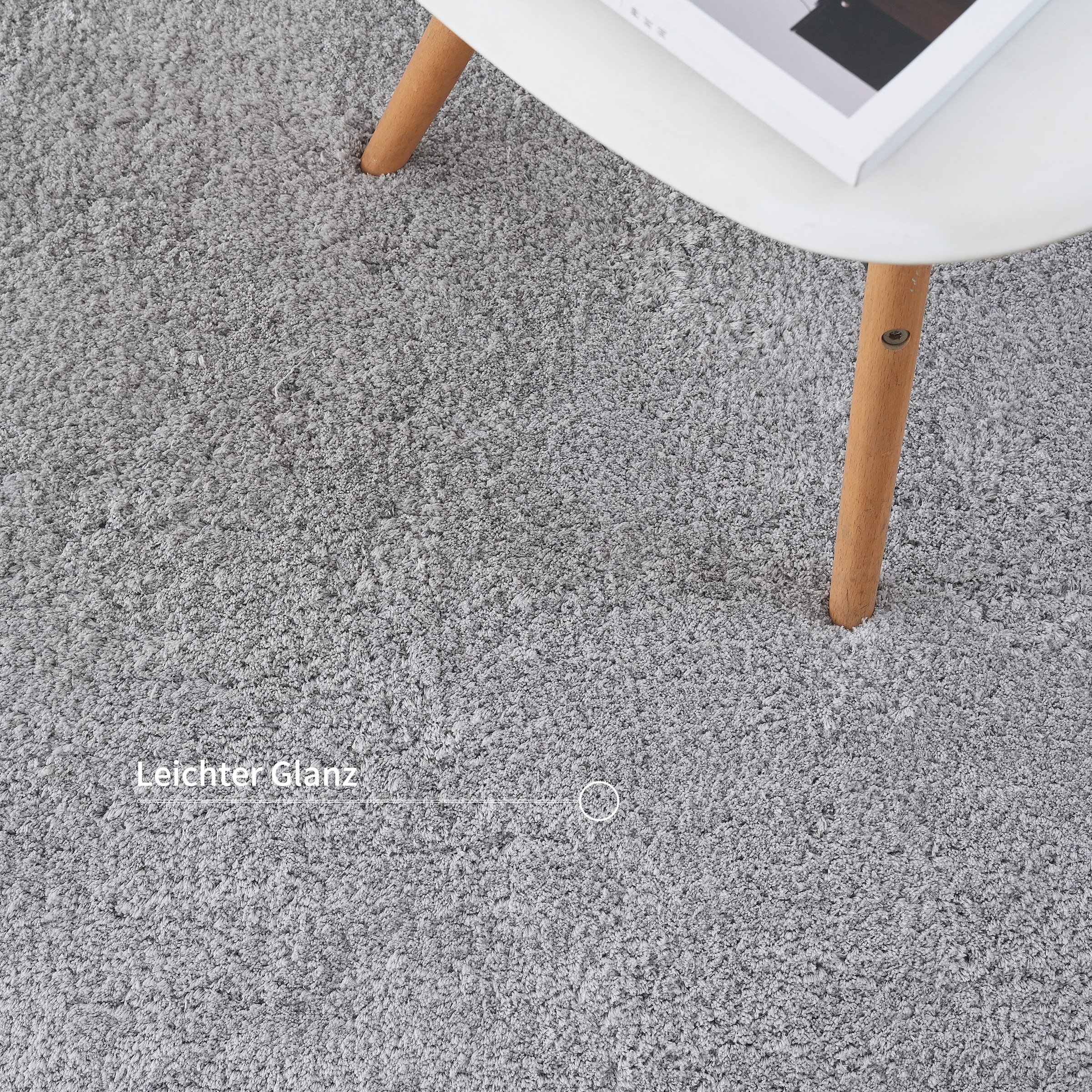 my home Hochflor-Teppich »Microfaser Teppich Magong, besonders weich, sehr feiner Flor«, rund, 25 mm Höhe, unifarben, weiche Teppiche, Wohnzimmer, Schlafzimmer, Kinderzimmer