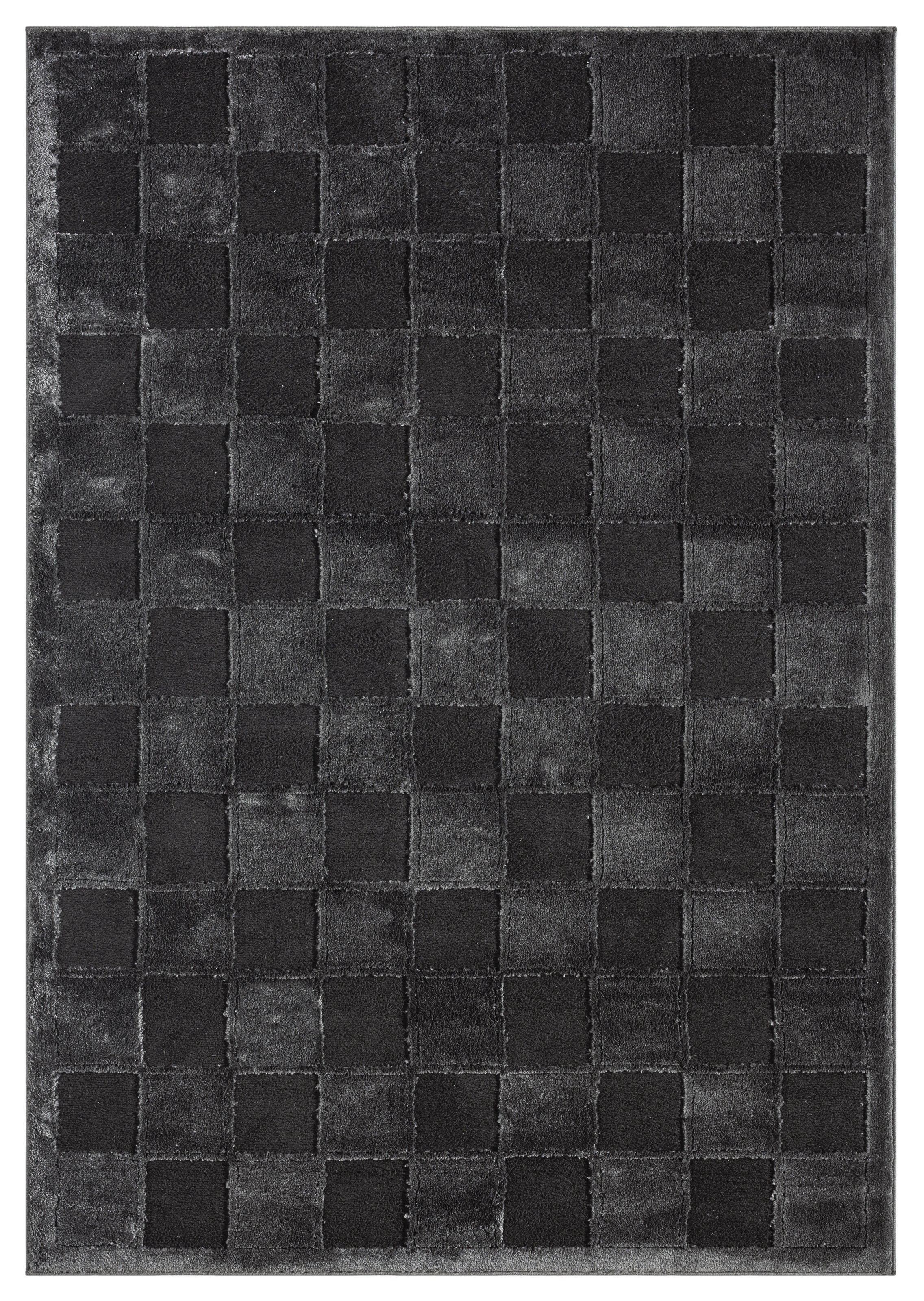 OTTO home Teppich »Belion, Hoch-Tief-Struktur, Karo-Muster« rechteckig 19 m günstig online kaufen