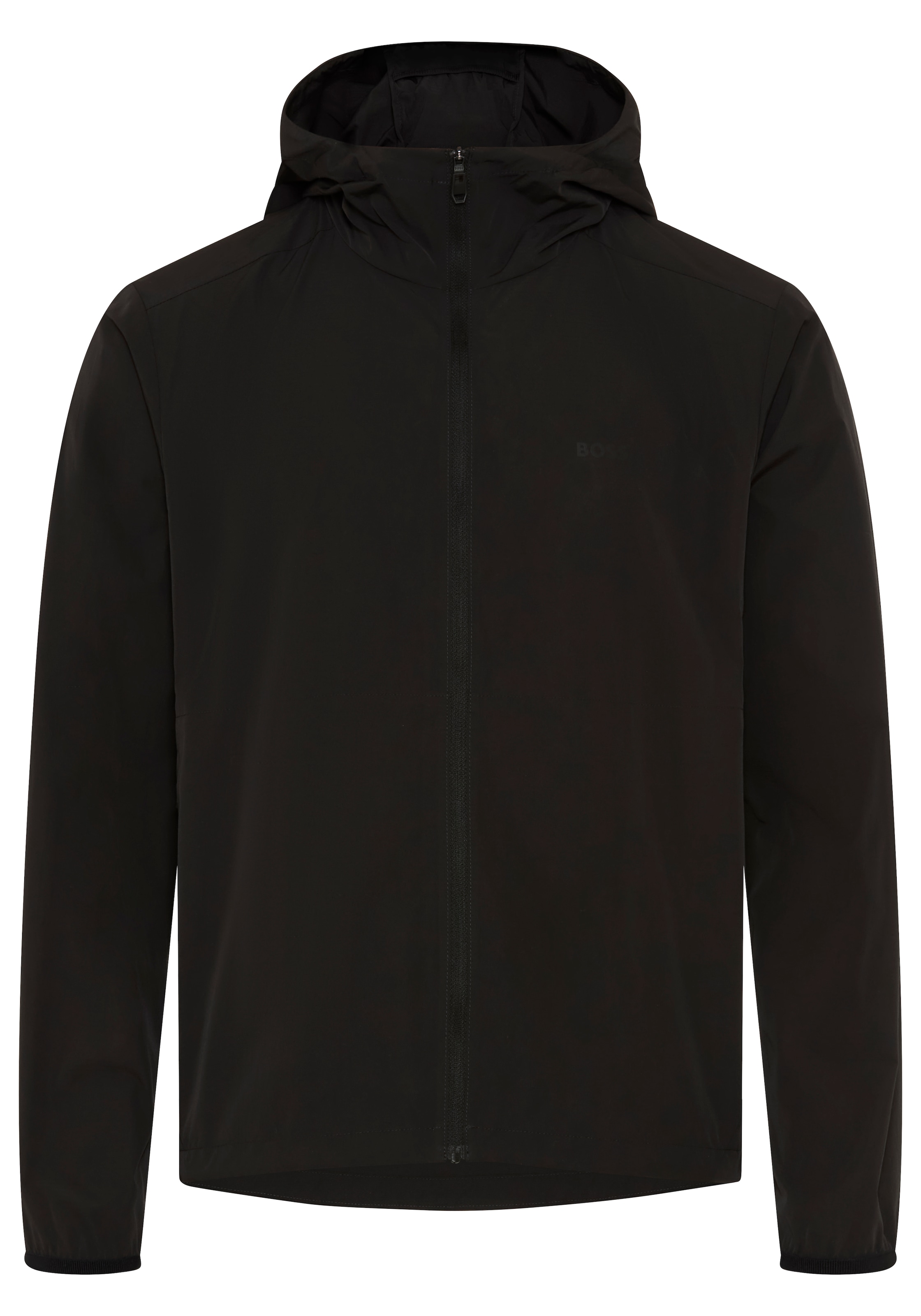 BOSS GREEN Windbreaker mit Kapuze Regular Fit, Superleichte Qualität, Packfunktion innen in der Kapuze
