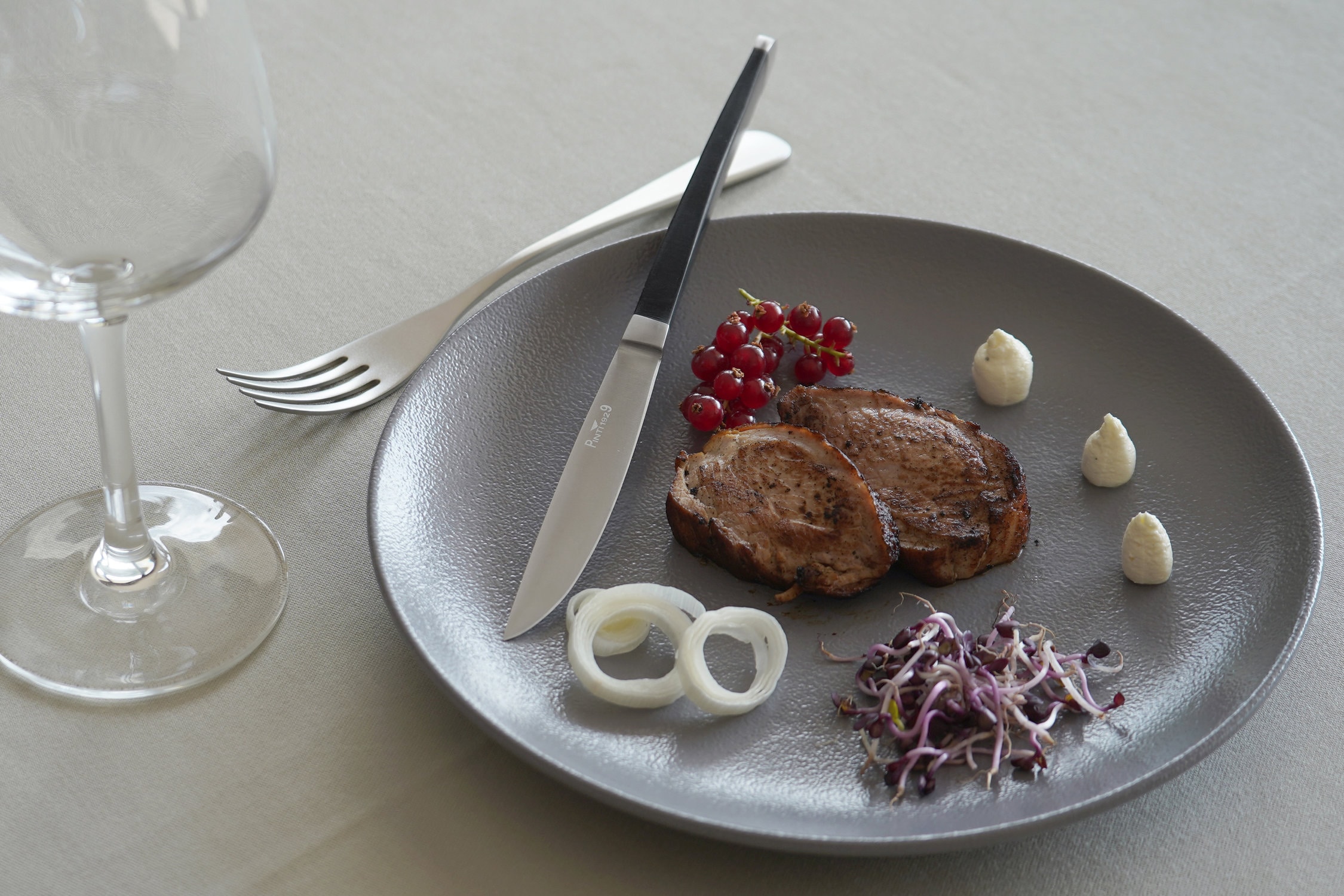 PINTINOX Steakmesser »AUDREY ohne Sägeschliff« designt von dem Künstler Marcell Ziliani