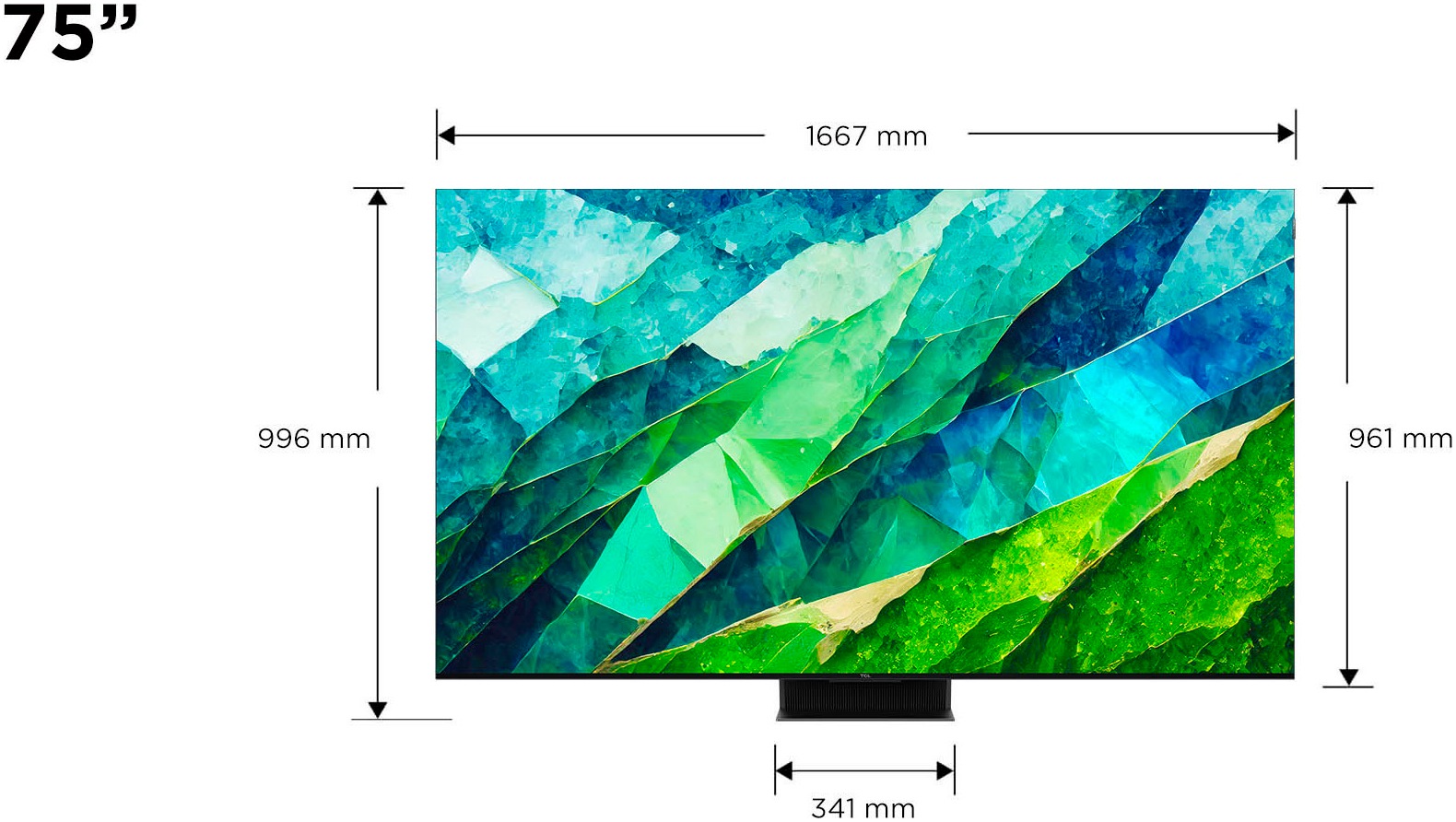 TCL Mini-LED-Fernseher »75Q10BX1«, 4K Ultra HD, Google TV-Smart-TV