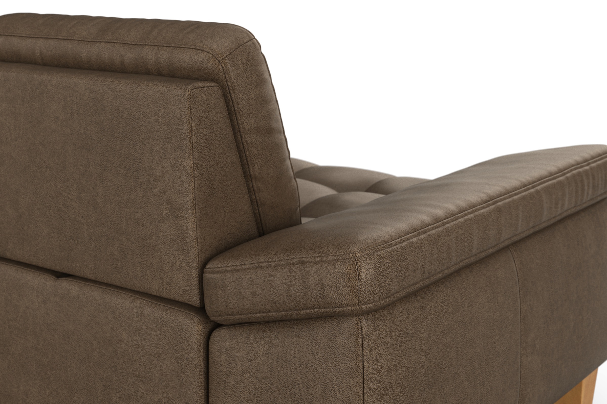 sit&more Ecksofa »Westham L-Form«, mit Recamiere, mit oder ohne Bettfunktion, Bettkasten, Füße Eiche