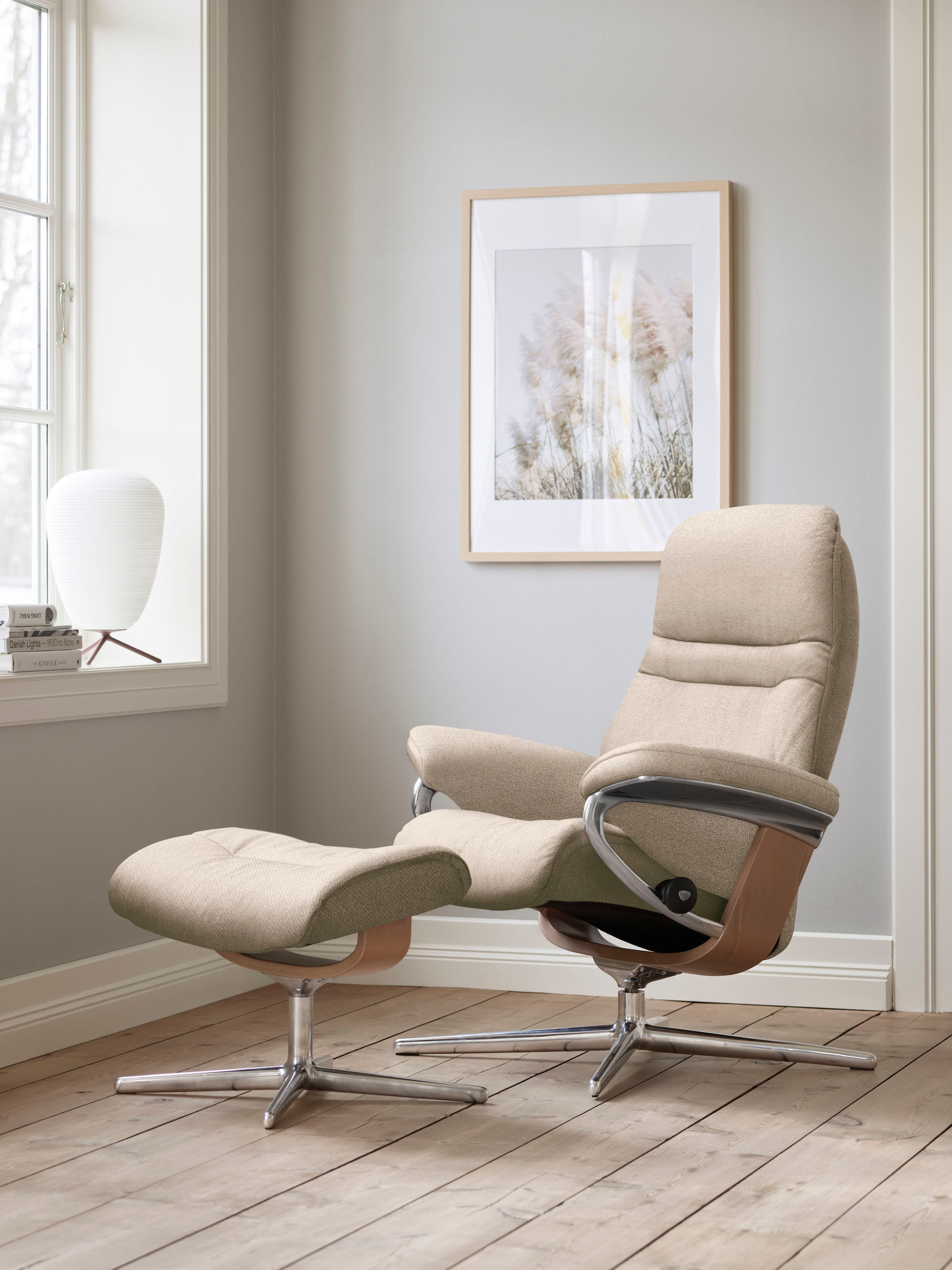 Stressless® Relaxsessel »Sunrise«, (Set, Relaxsessel mit Hocker), mit Hocke günstig online kaufen