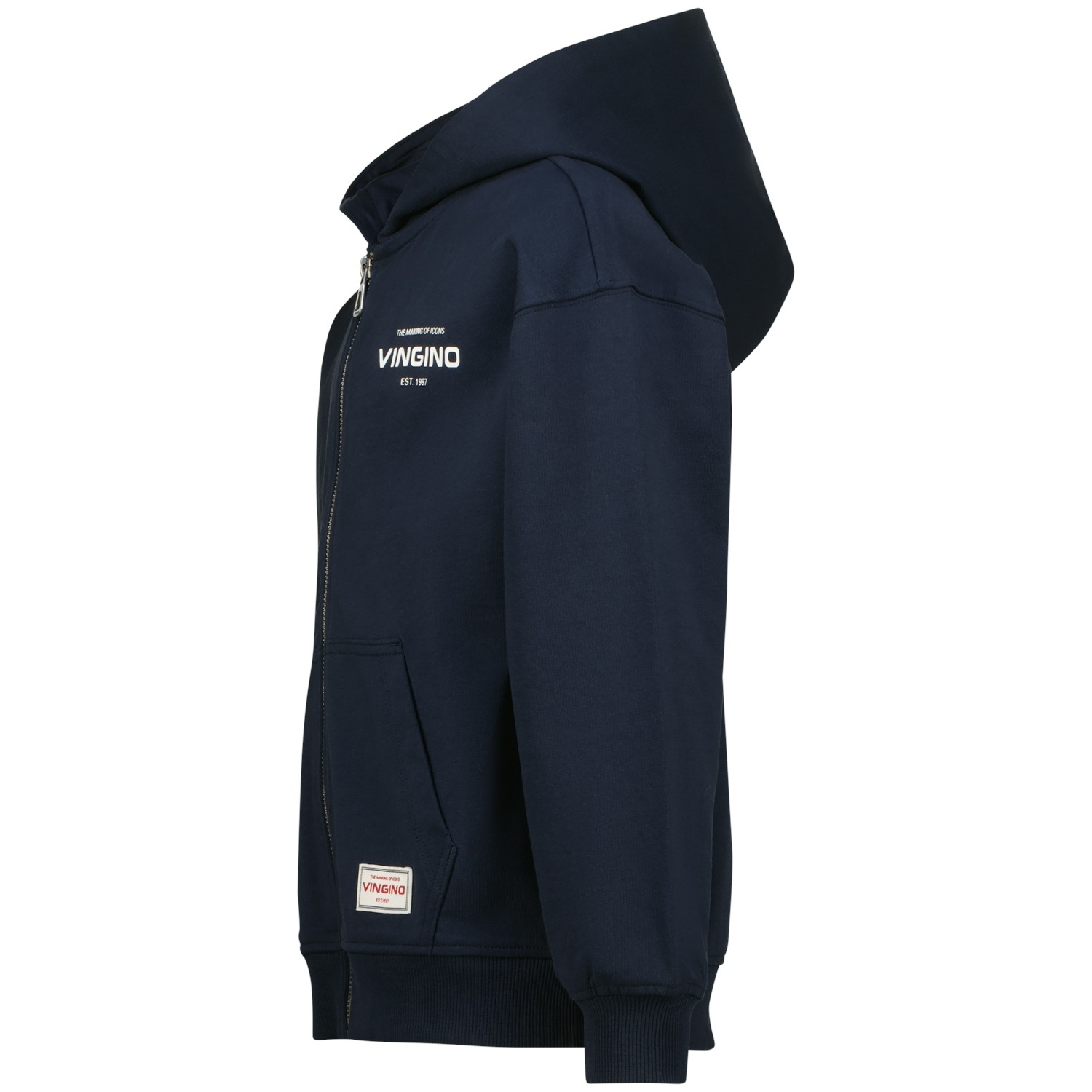 Vingino Kapuzensweatjacke mit Print udn Reißverschluss, für boys