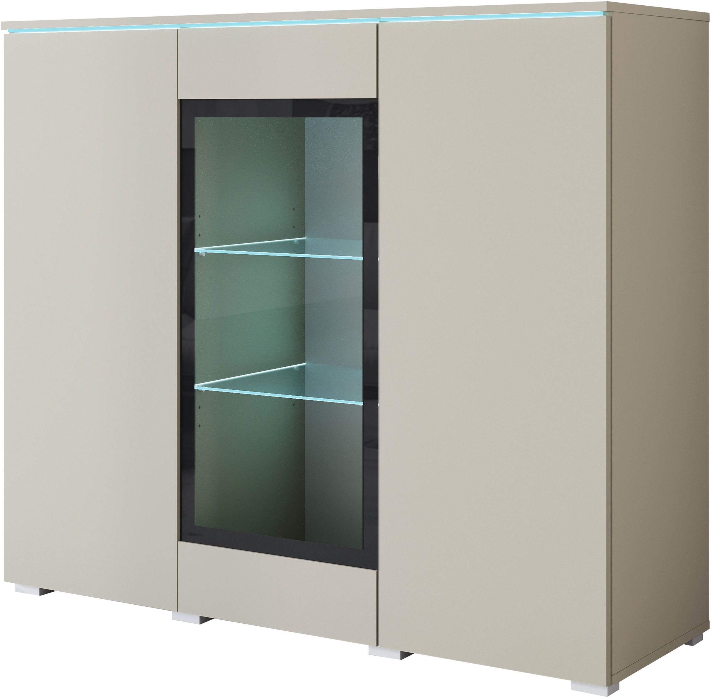 INOSIGN Highboard »Vera«, Highboard mit 4 Türen, 9 Fächern, verglasten Türen