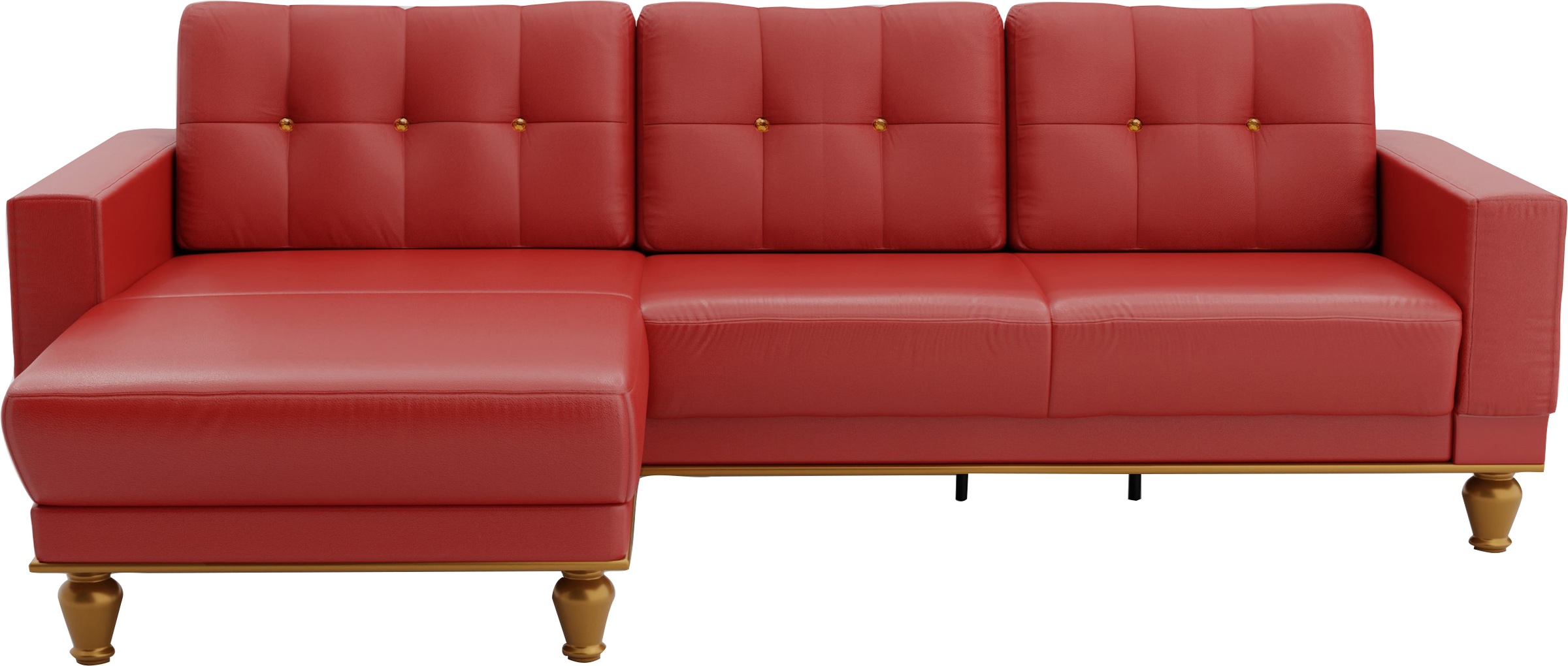 sit&more Ecksofa »Orient 5 L-Form«, mit Strass-Stein, wahlweise mit Bettfunktion und Bettkasten