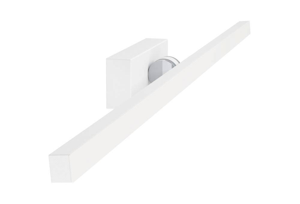 EGLO Spiegelleuchte »VERDELLO«, 1 flammig, Leuchtmittel LED-Modul | LED wechselbar, Wandlampe aus Kunststoff in Weiß und Chrom, Bad Spiegellampe, IP44