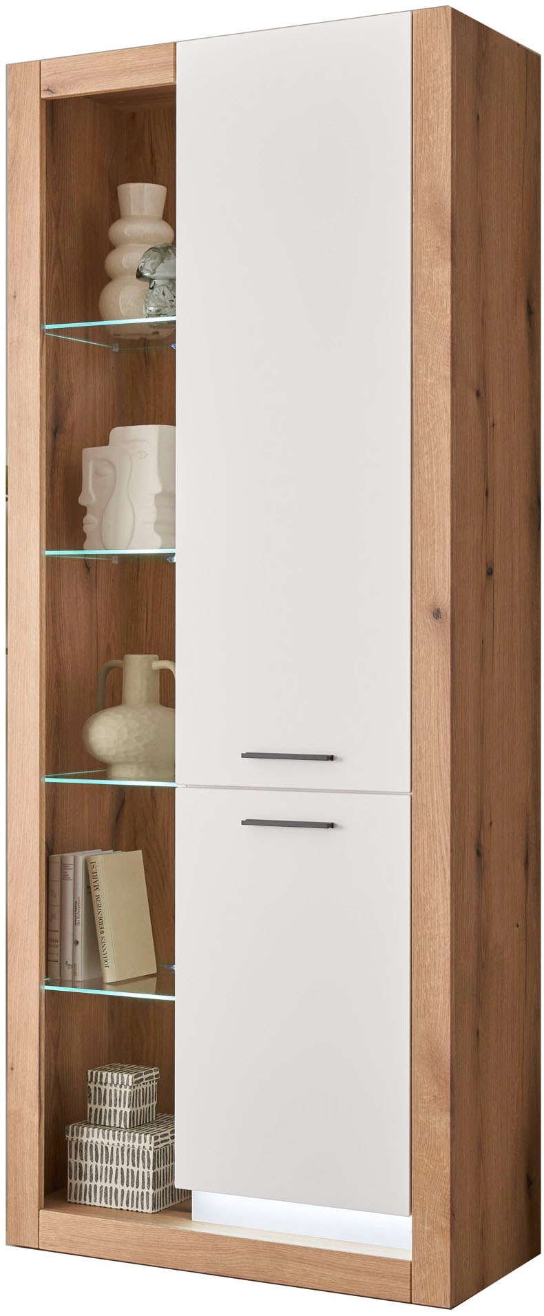 INOSIGN Vitrine »Brixen, Vitrinenschrank in Eiche Dekor, moderne Standvitri günstig online kaufen