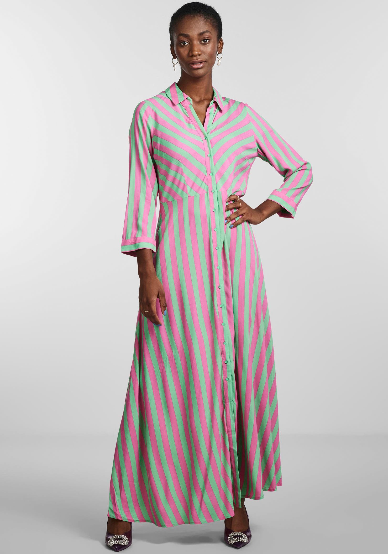 Y.A.S Hemdblusenkleid »YASSAVANNA LONG SHIRT DRESS« im Online-Shop  bestellen